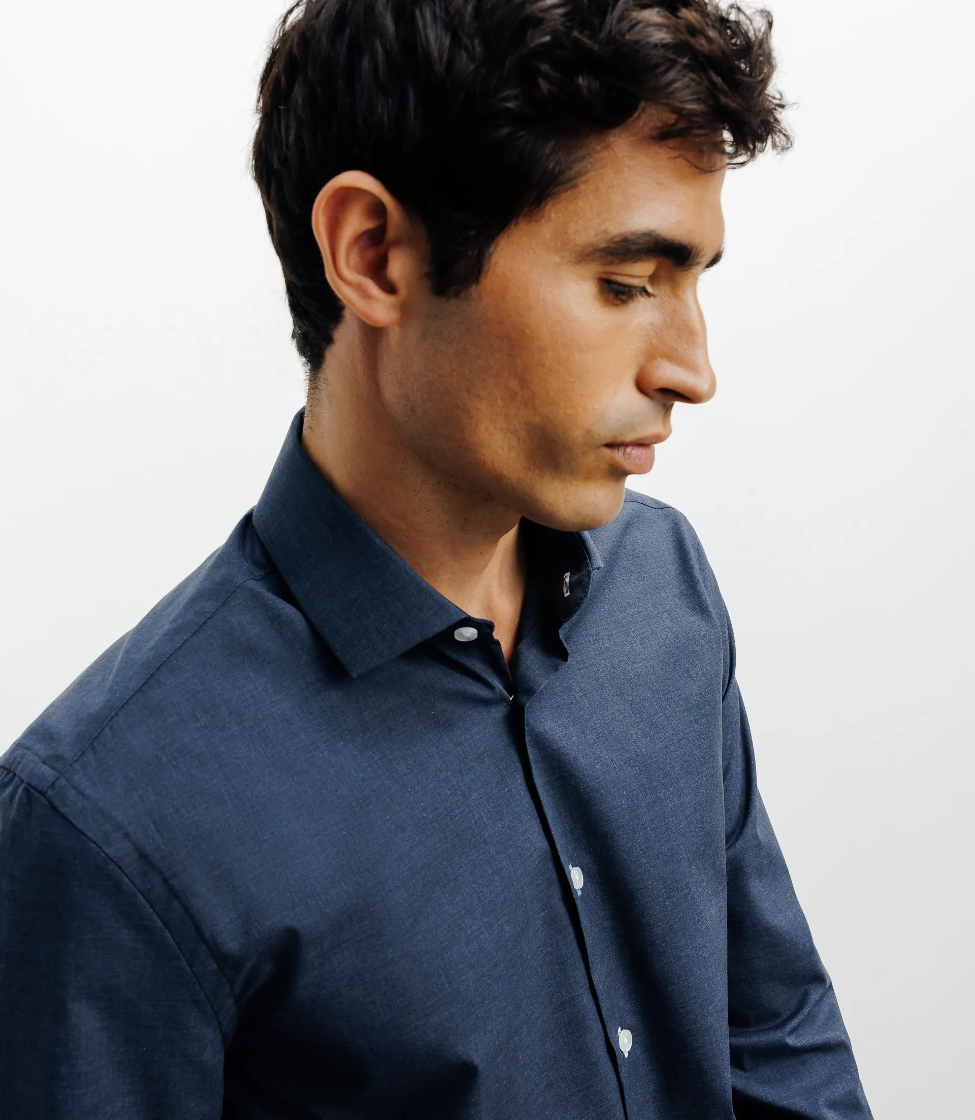 Chemise ville imprimée marine - Image 2