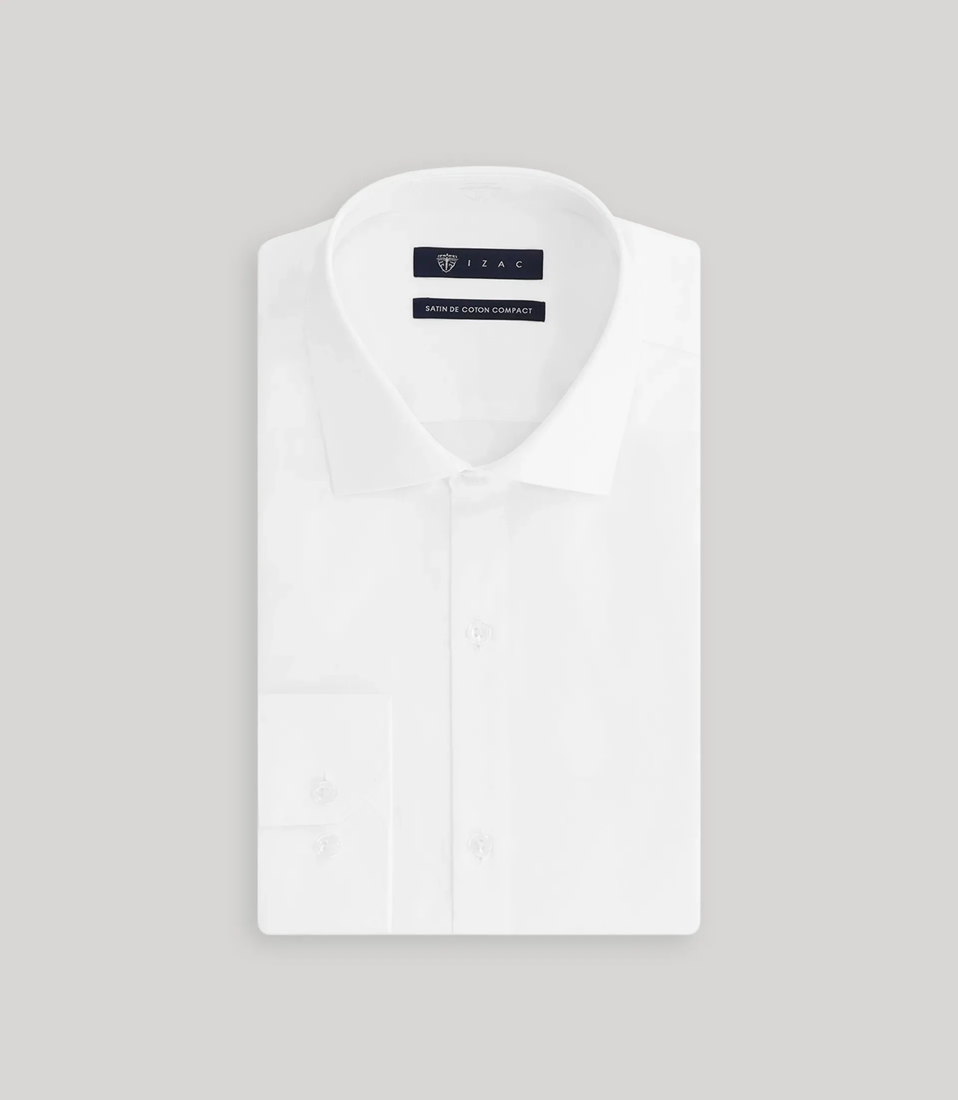 Chemise en satin de coton blanche - Image 3
