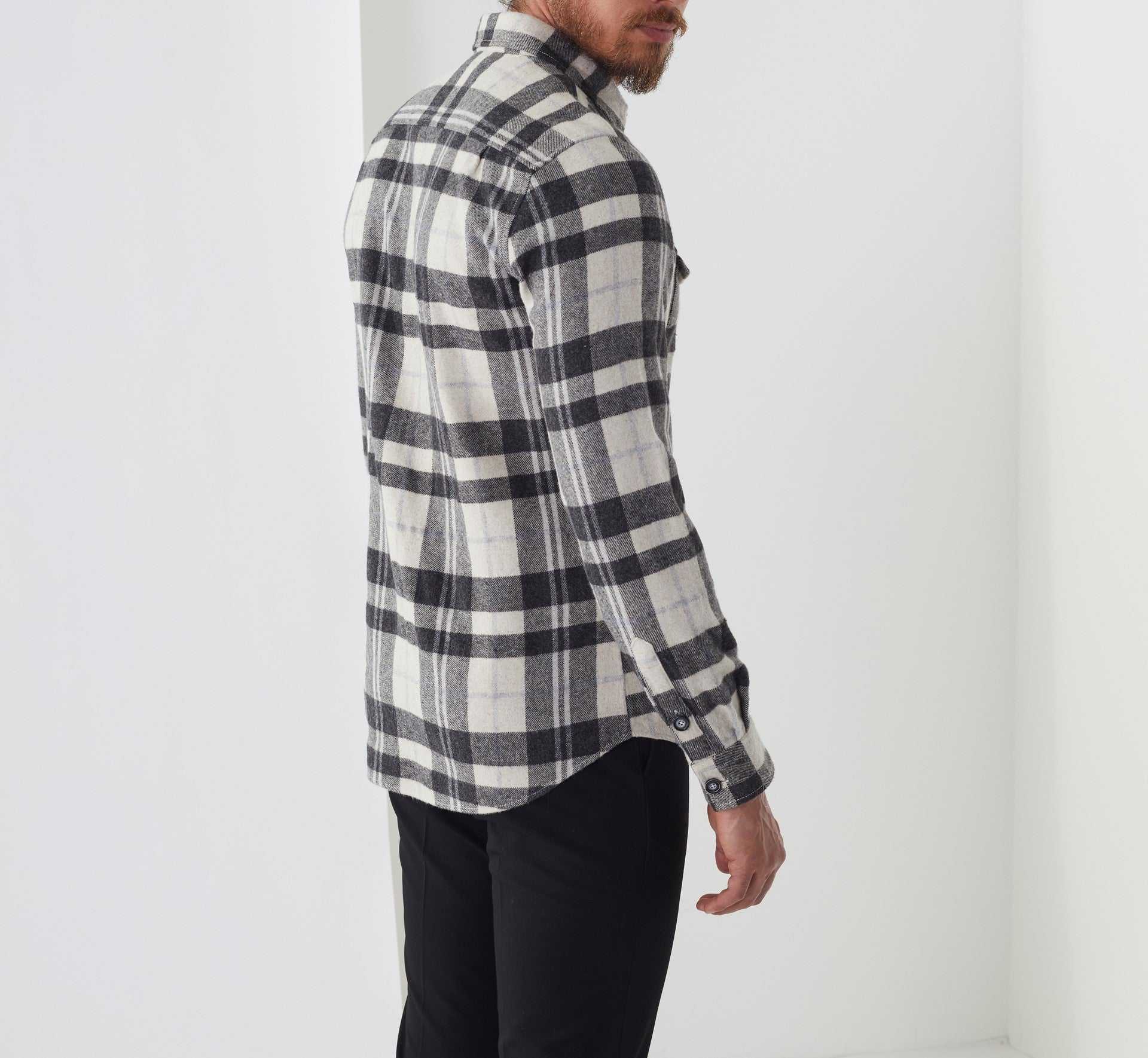 Chemise casual beige "Aaron" - Image 3