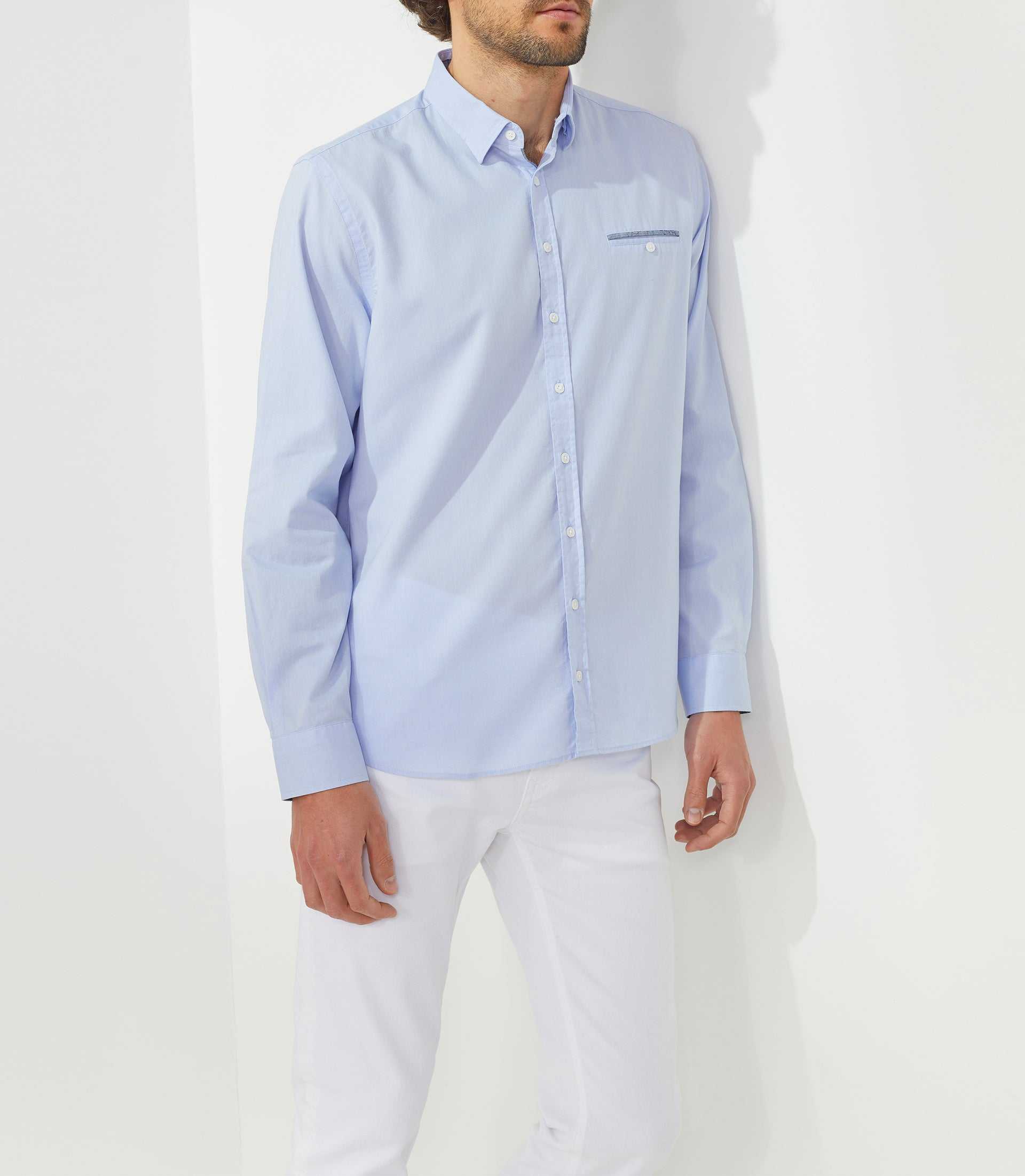 Chemise casual bleu-ciel "Tod" - Image 2