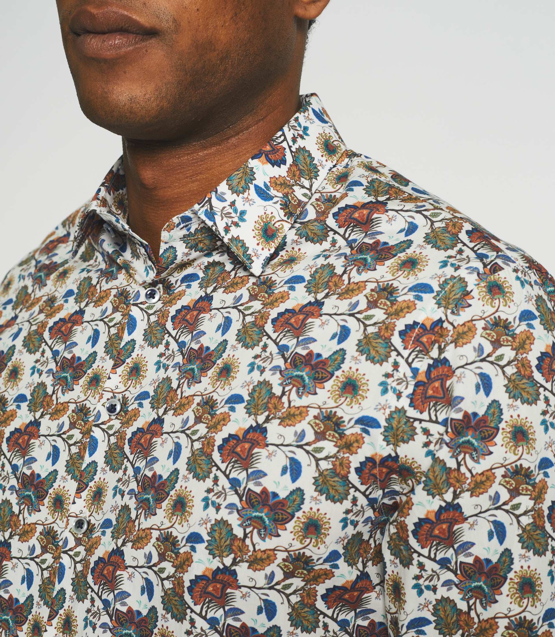 Chemise casual à imprimé écru JALICE - Image 3