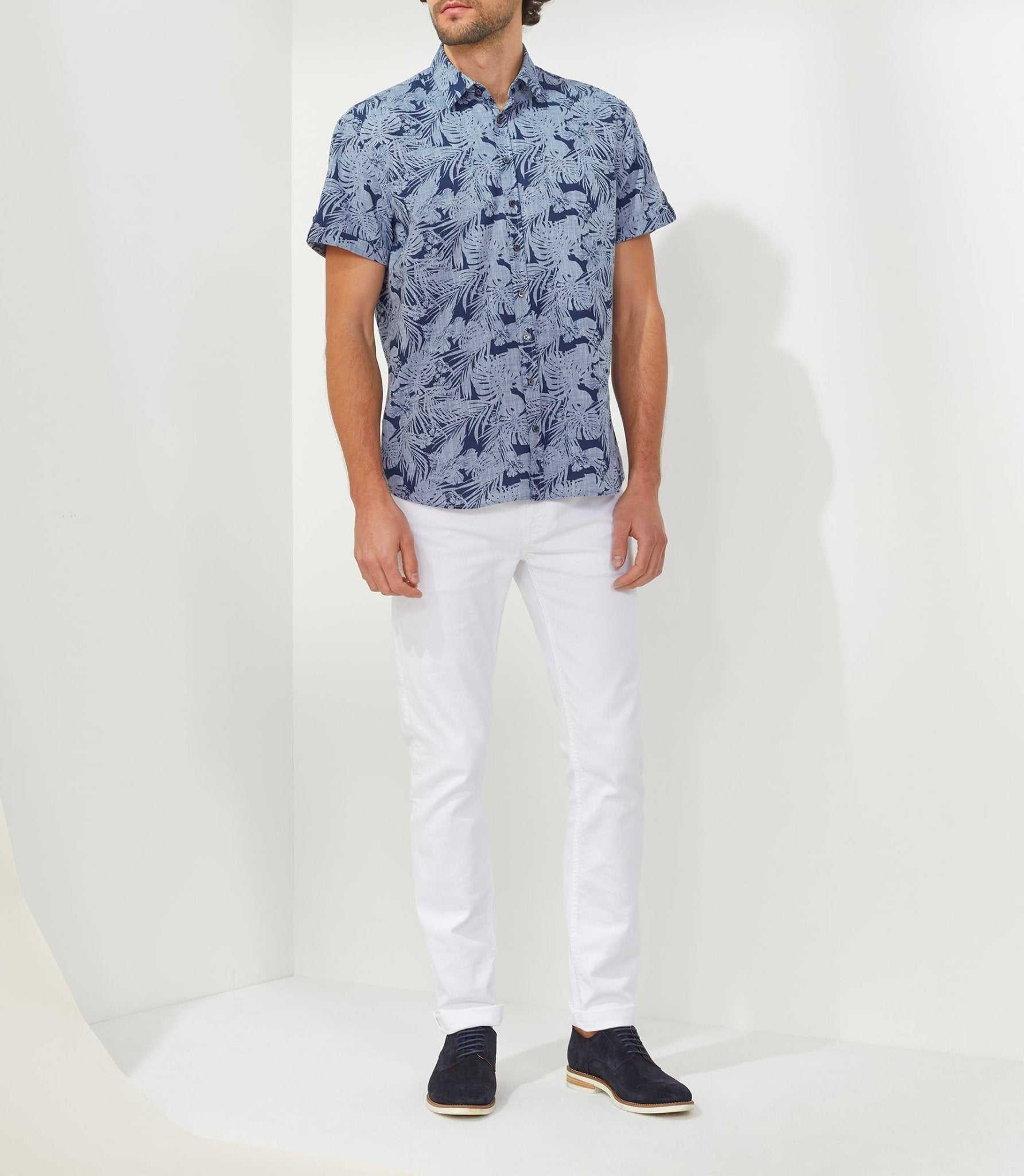 Chemise casual marine "Talas" - Image 3