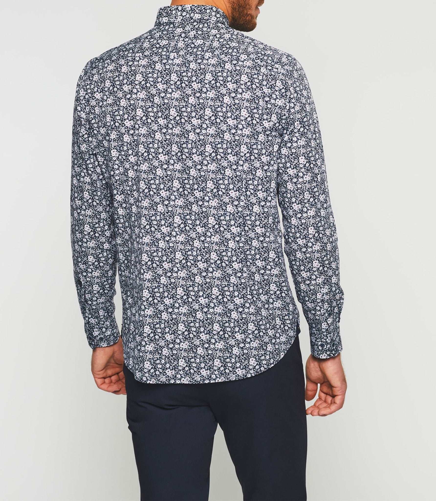 Chemise imprimée marine "Kyle" - Image 5