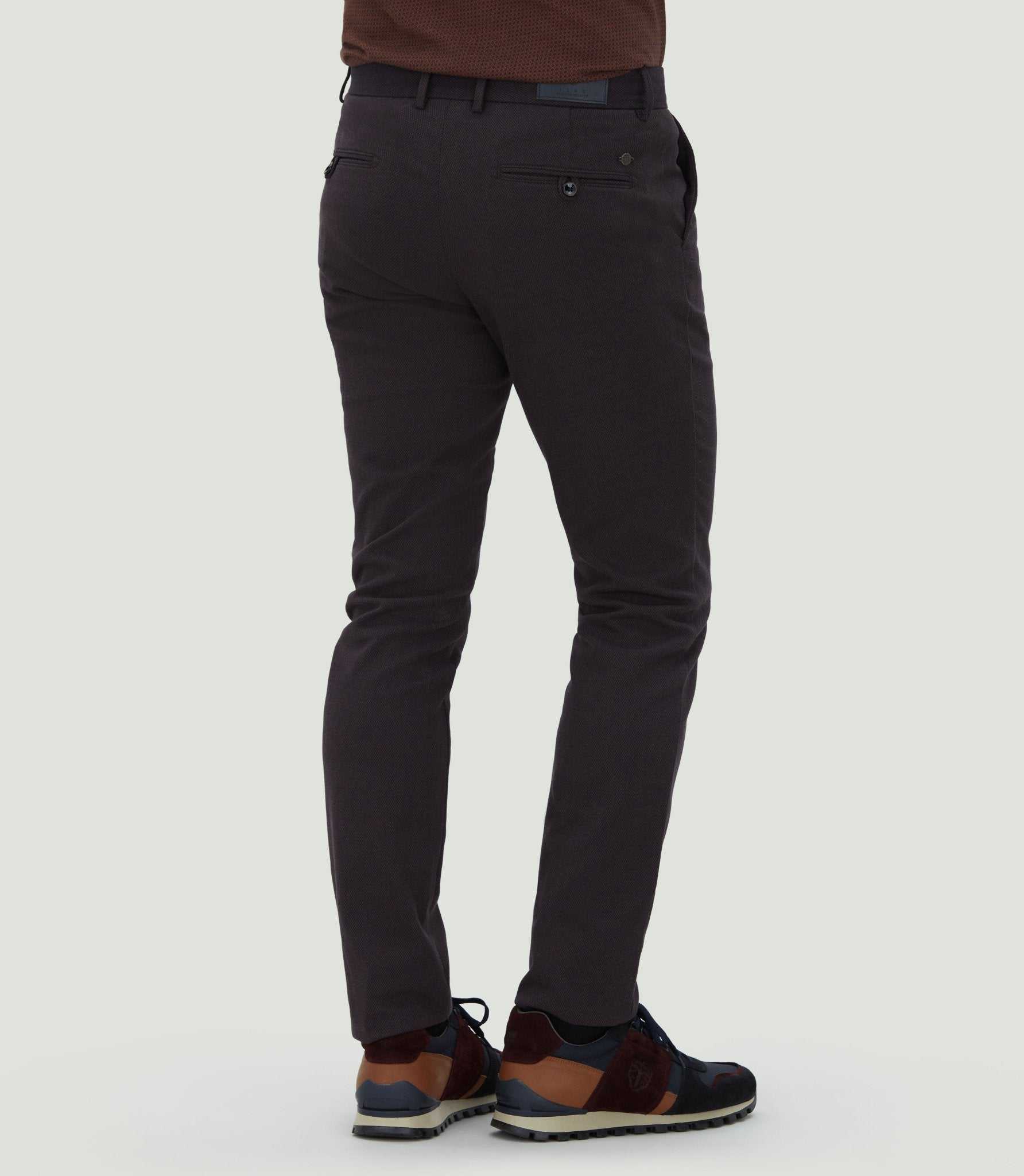 Pantalon chino slim bordeaux "Cobra" - Image 3