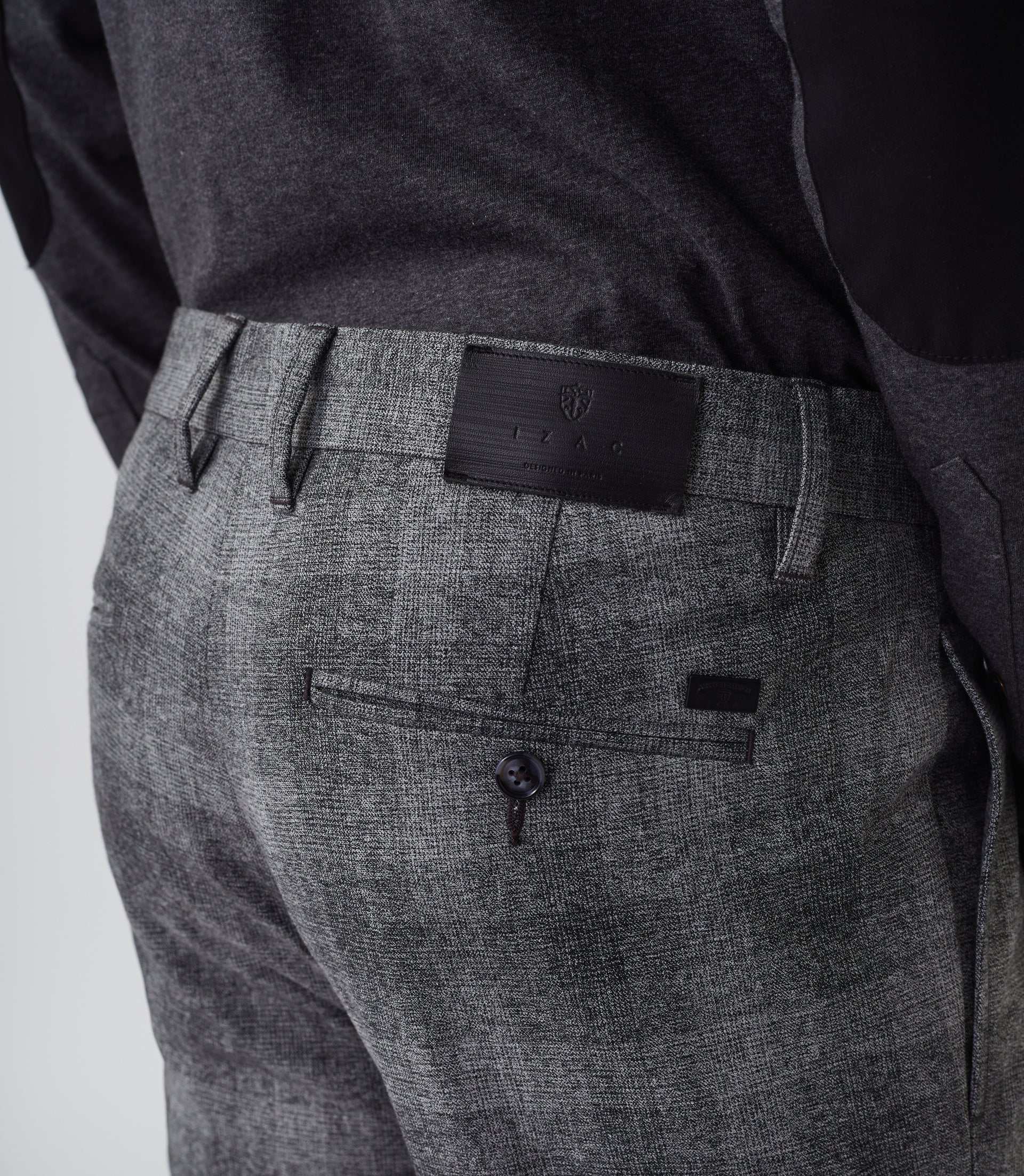 Pantalon de ville en laine gris clair "Malice" - Image 4