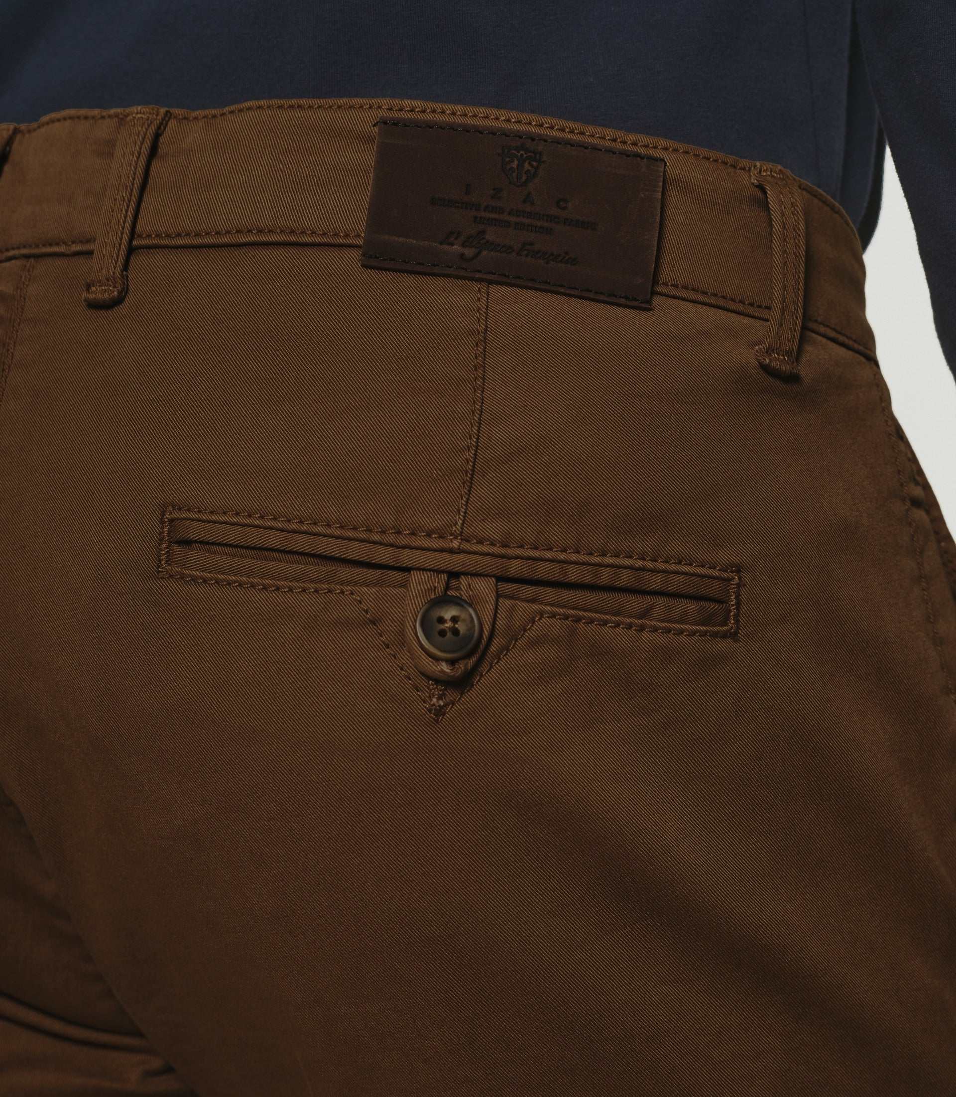 Pantalon chino slim marron VALOR - Image 3