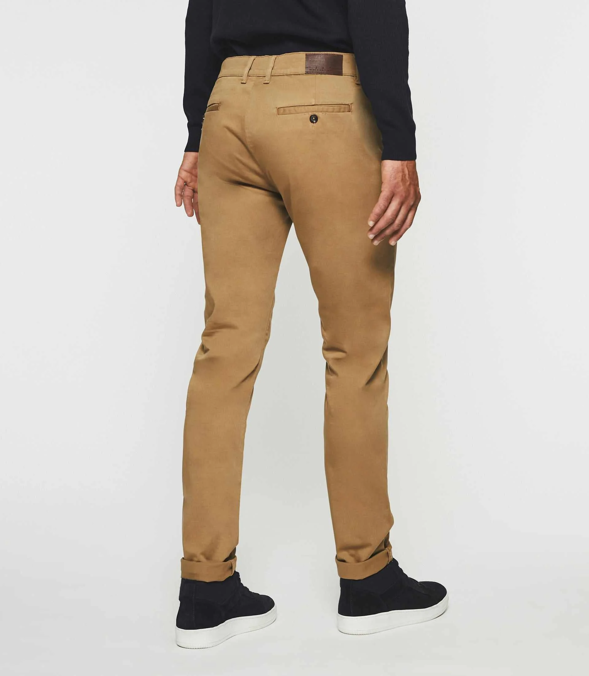 Pantalon chino slim camel VANAMA - Image 4