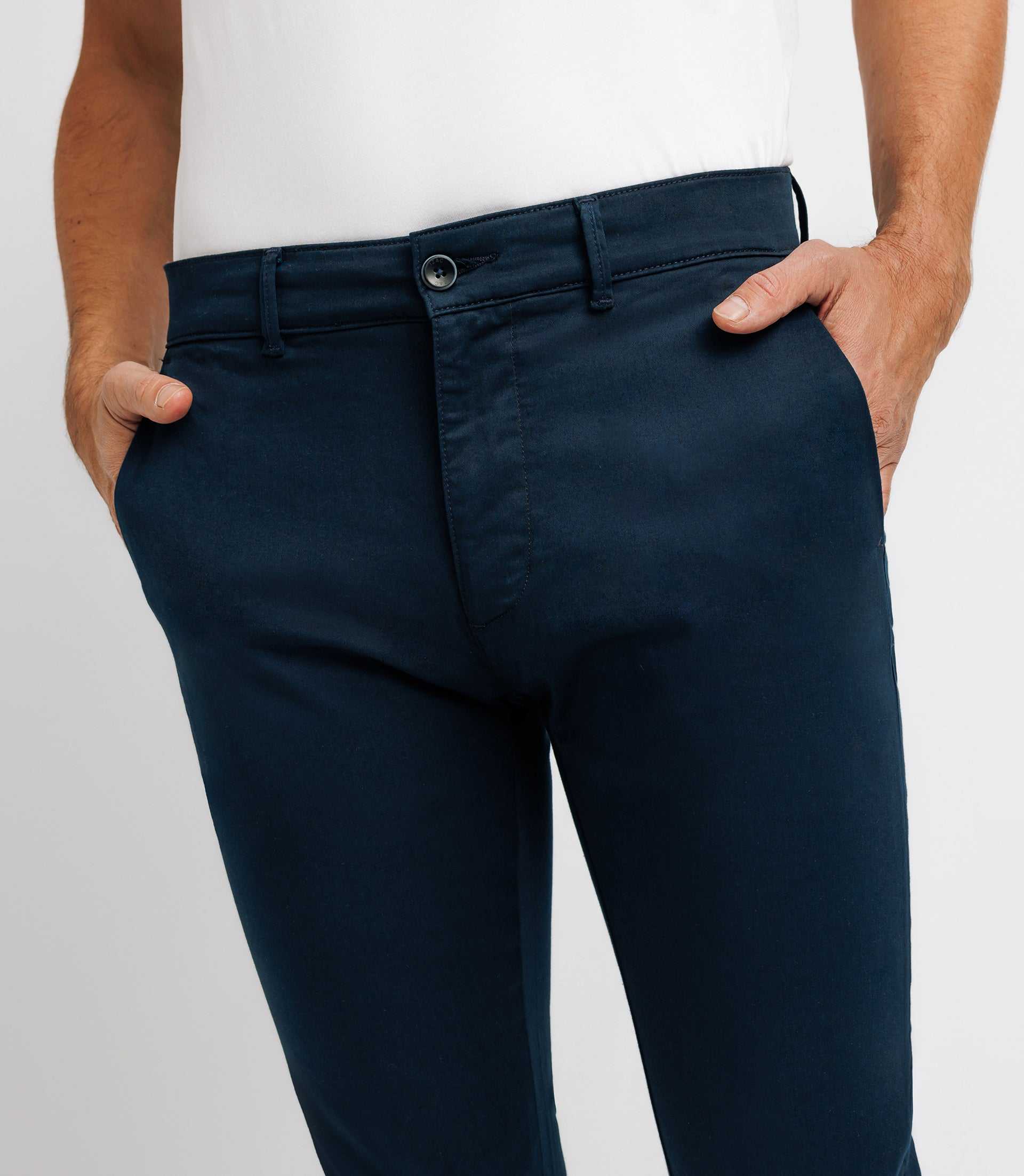 Pantalon chino slim marine PANAMA - Image 2