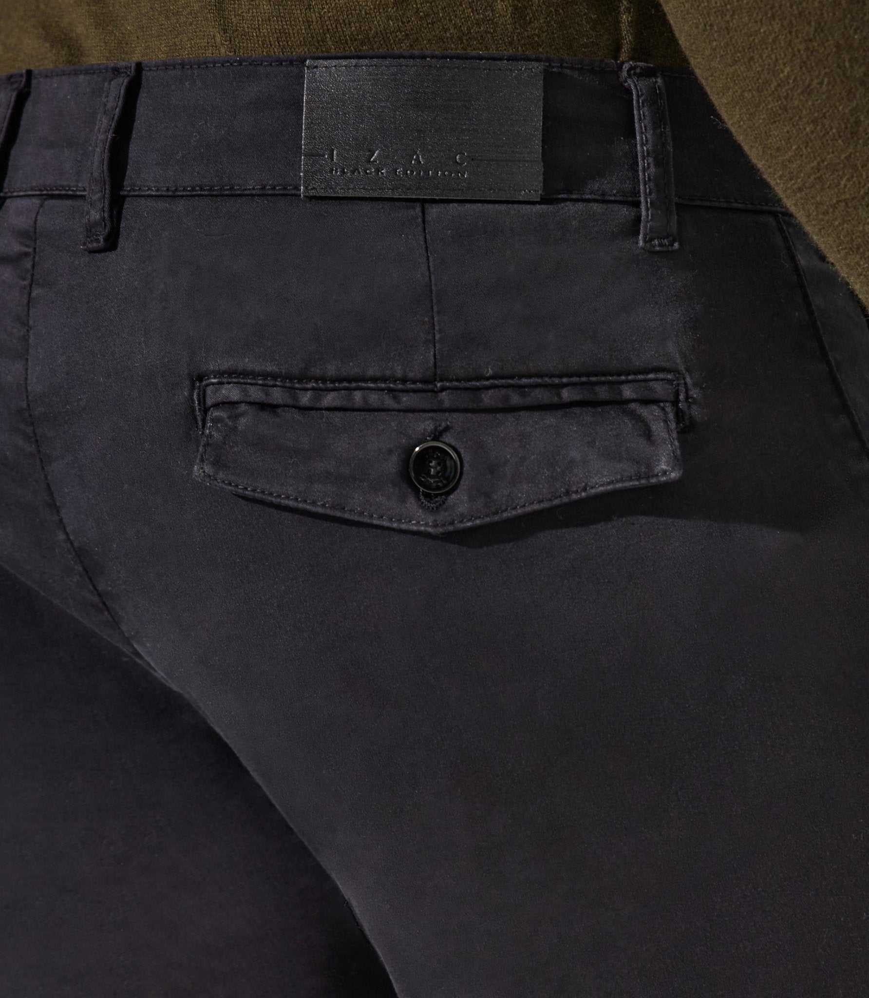 Pantalon chino satin noir VANAMABT - Image 4