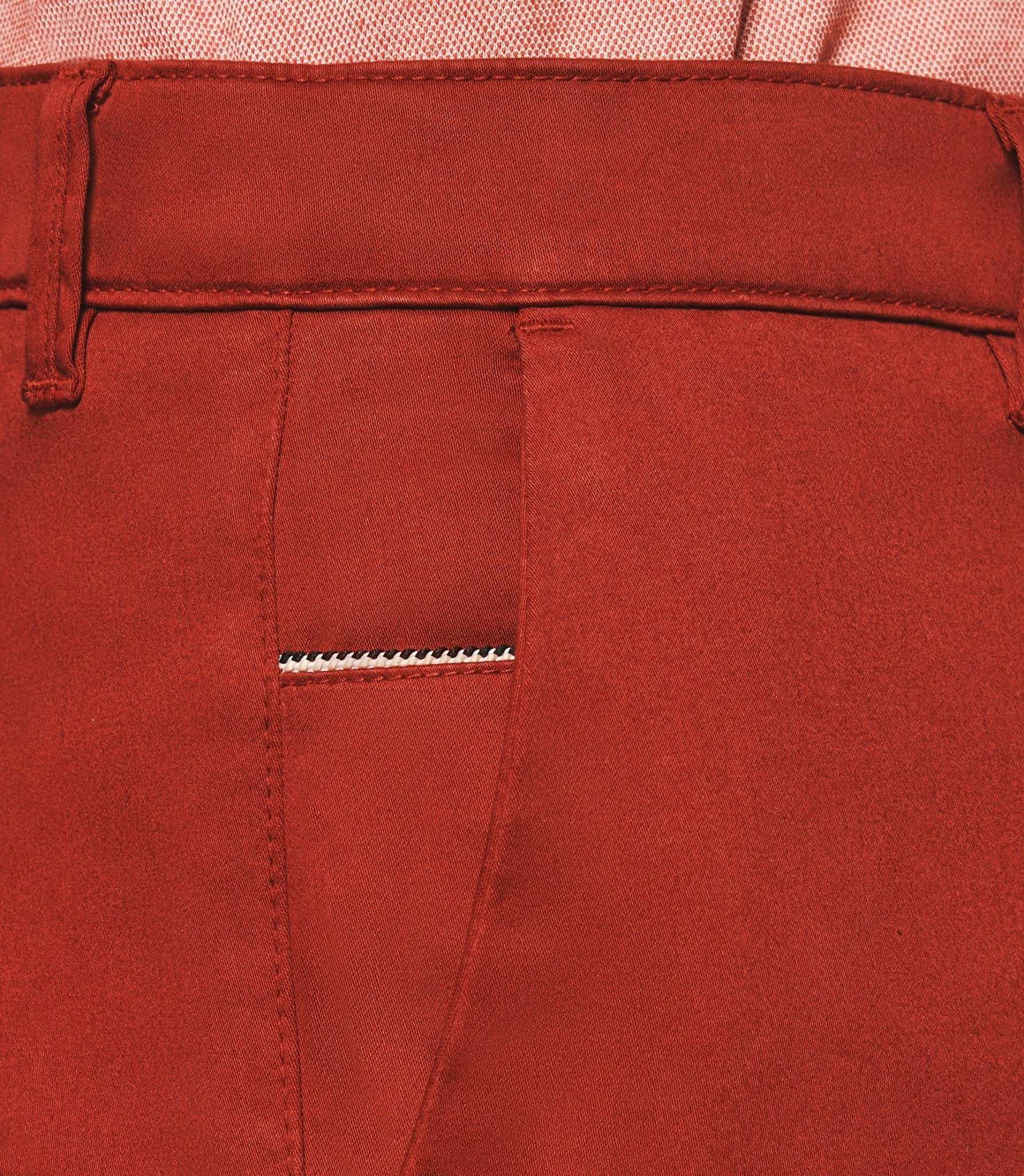 Pantalon chino slim rouge PANAMA - Image 4
