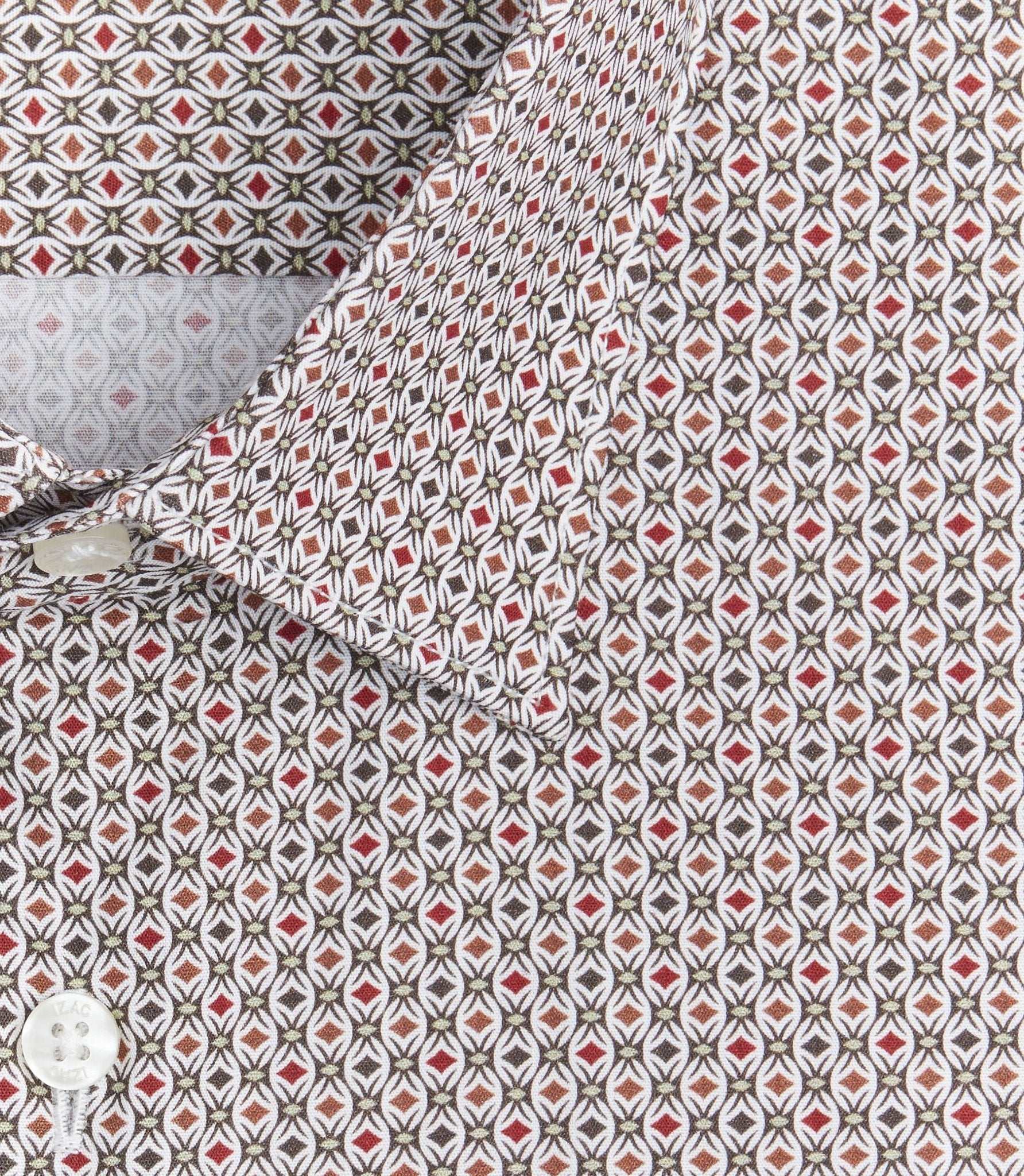 Chemise imprimée bordeaux "Savane" - Image 2