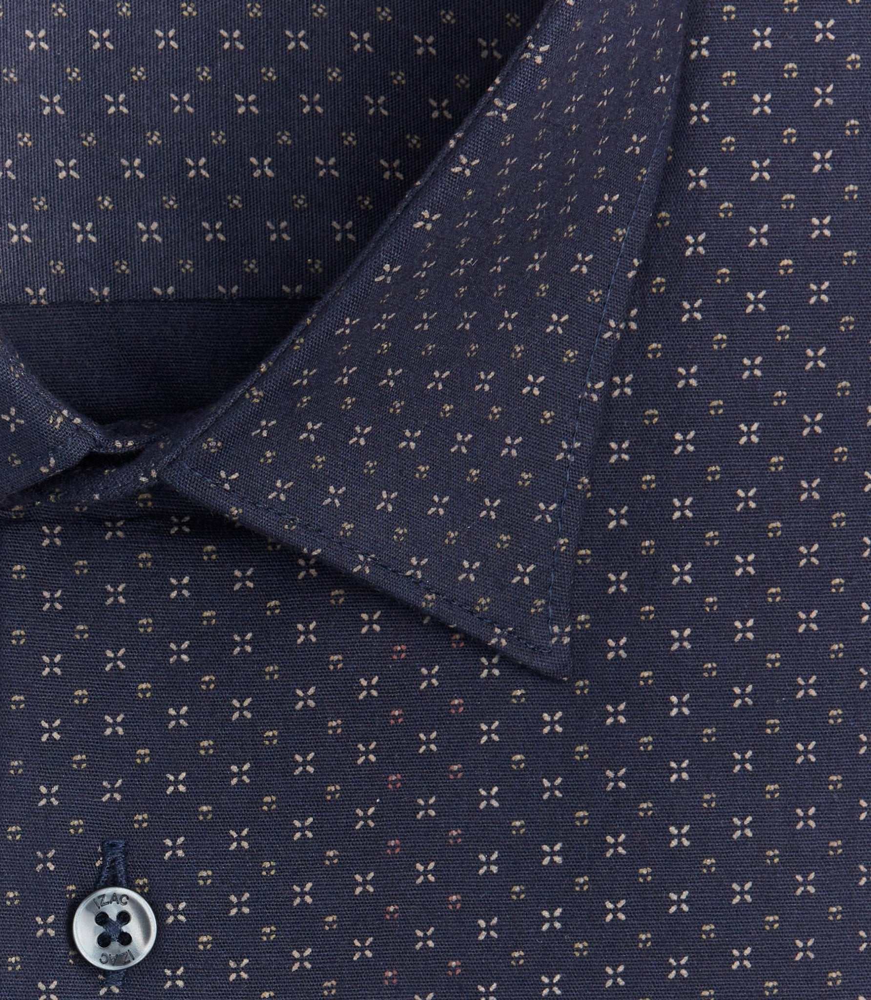 Chemise imprimée micro motif marine "Serrure" - Image 2