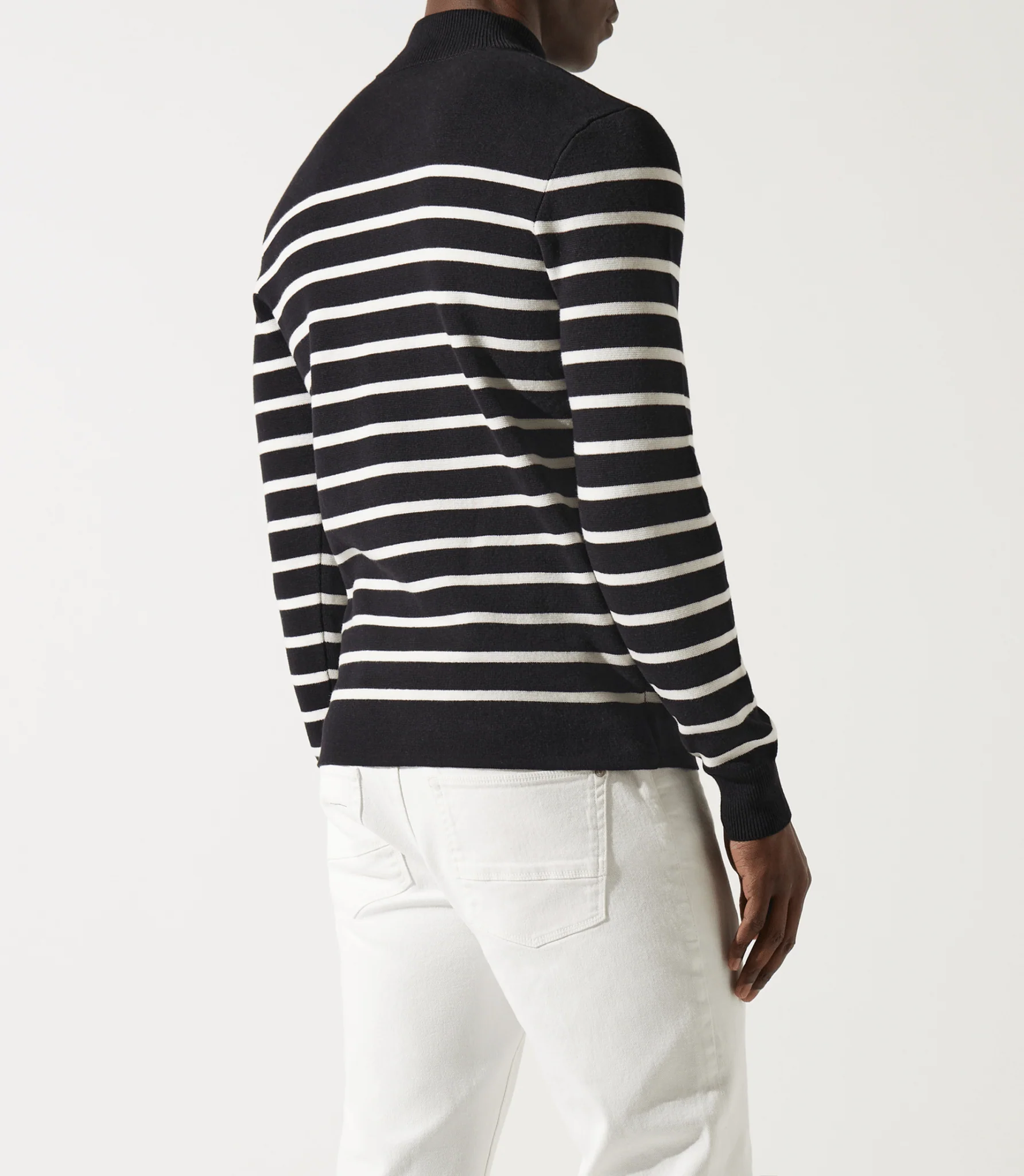 Pull col montant boutonné noir - Image 3