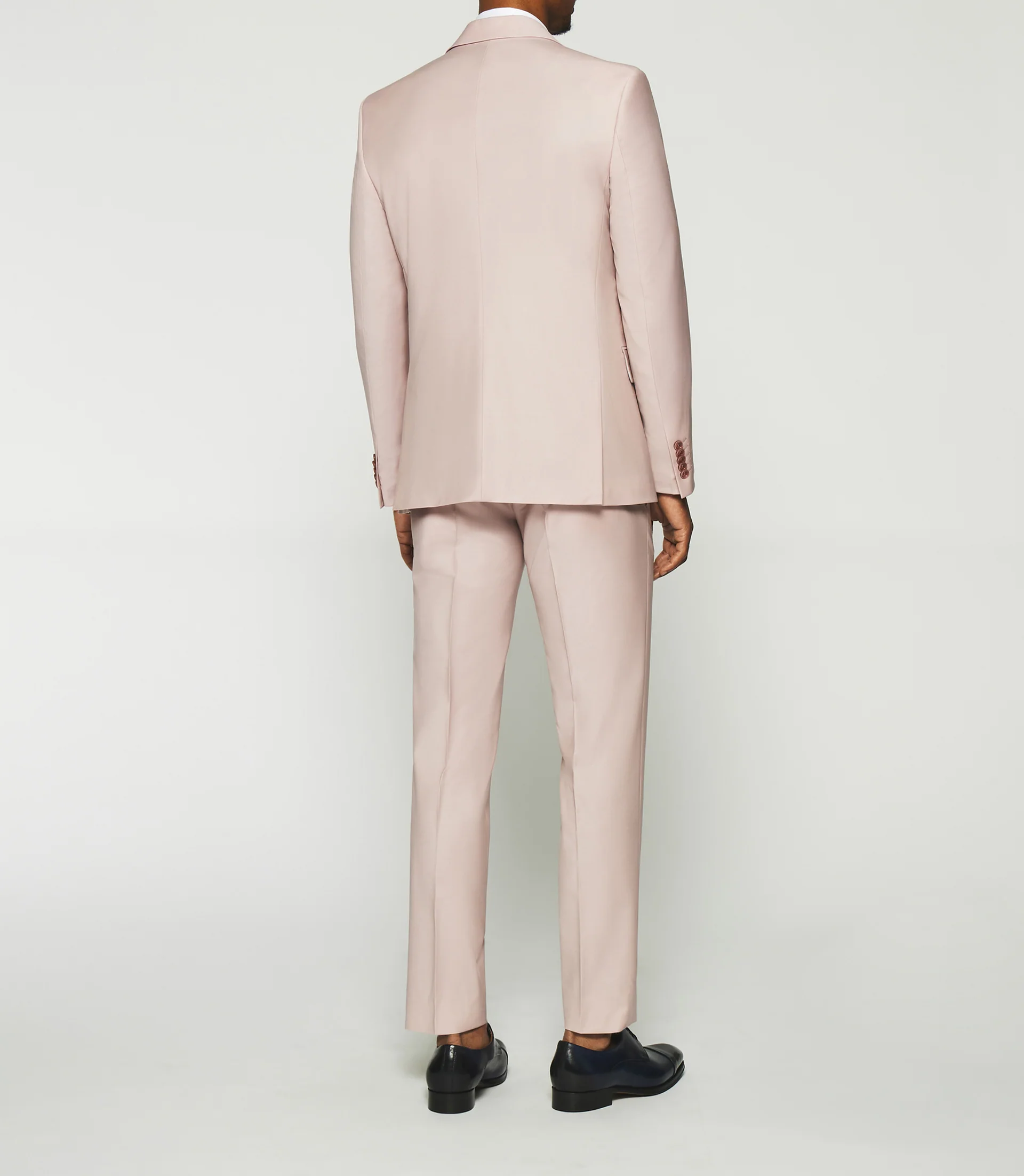 Costume 2 boutons en laine rose FAVORI - Image 3