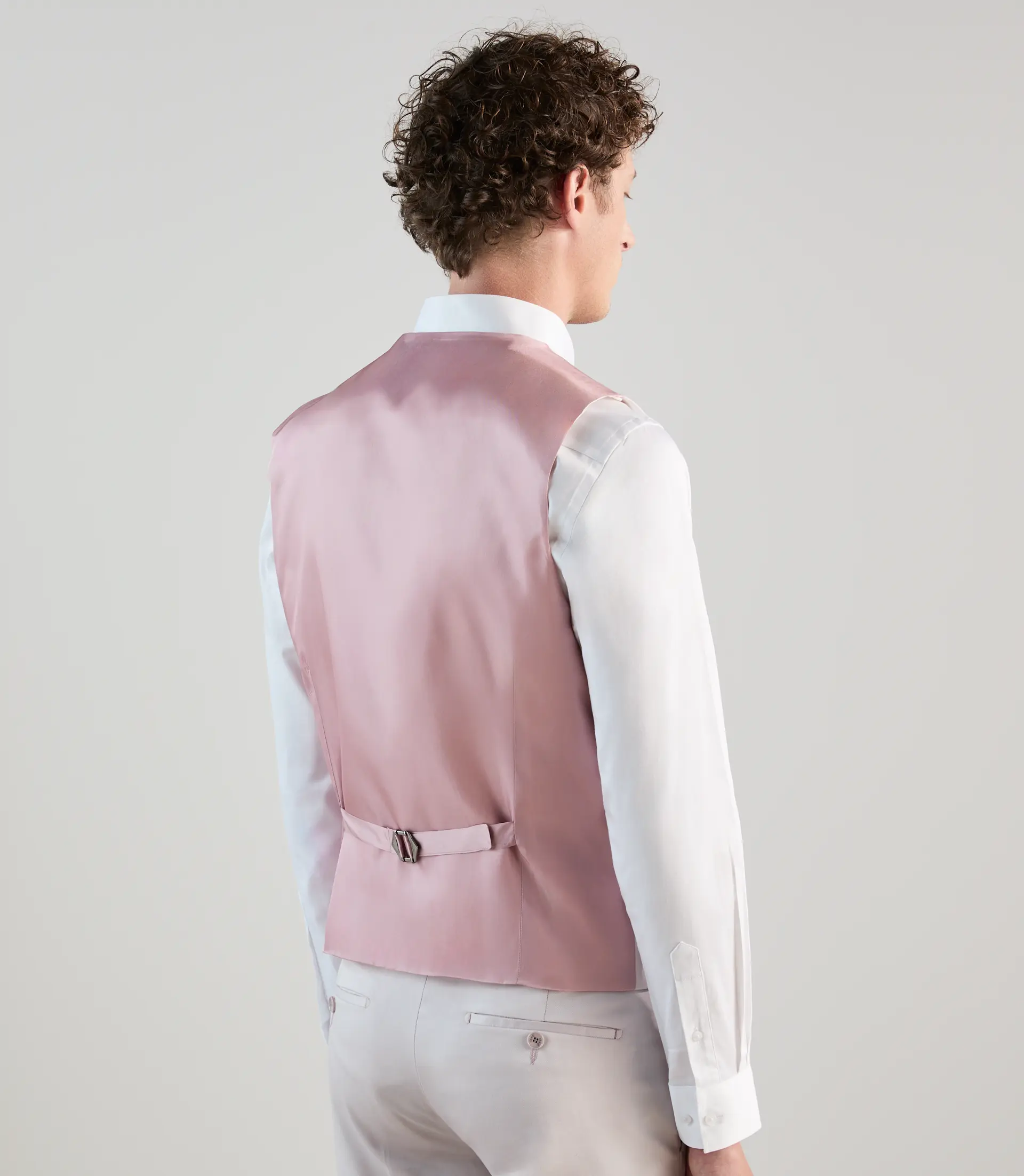 Costume 3 pièces cérémonie mauve clair - Image 8