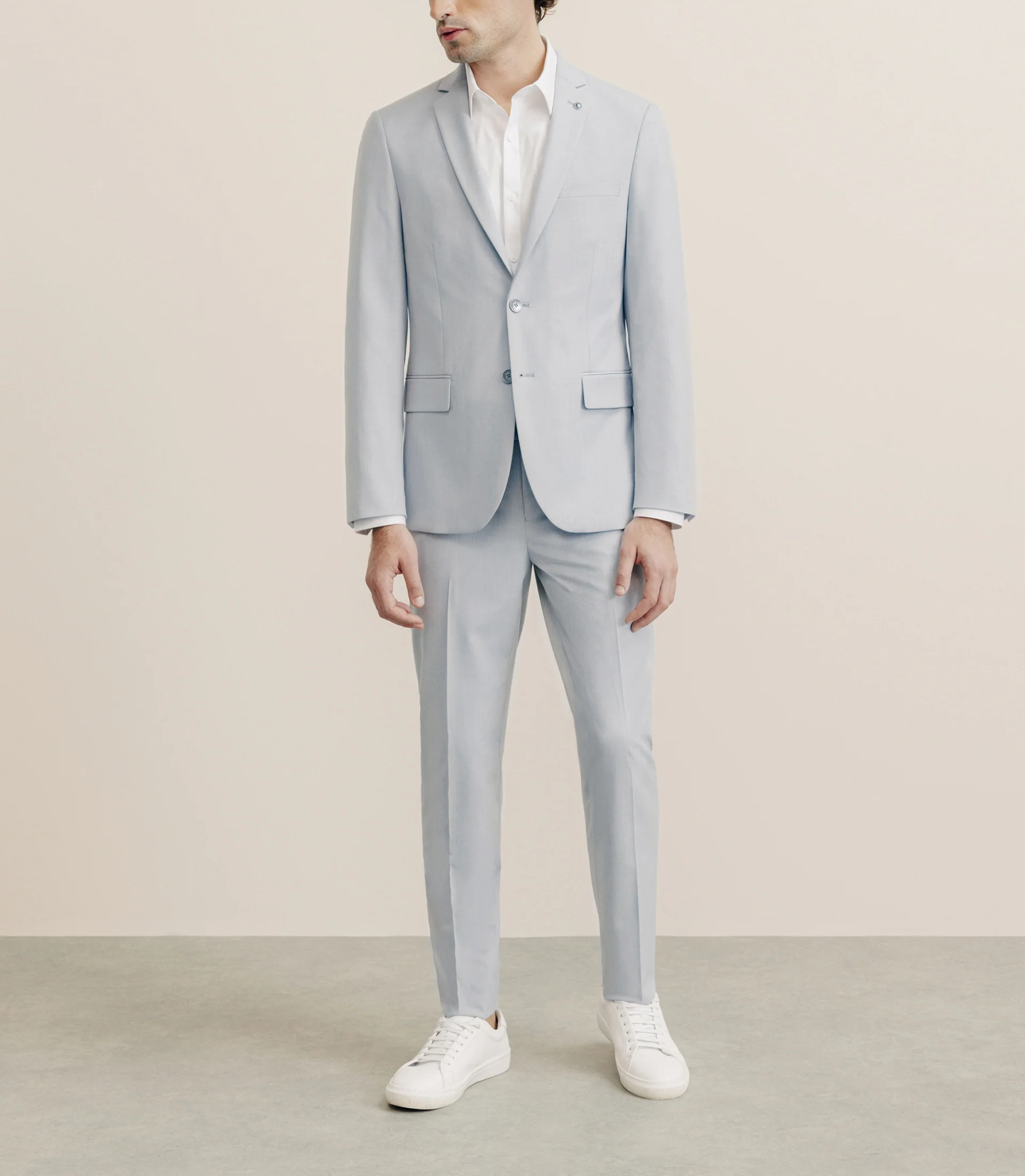 Costume avec poches bleu ciel - Image 3