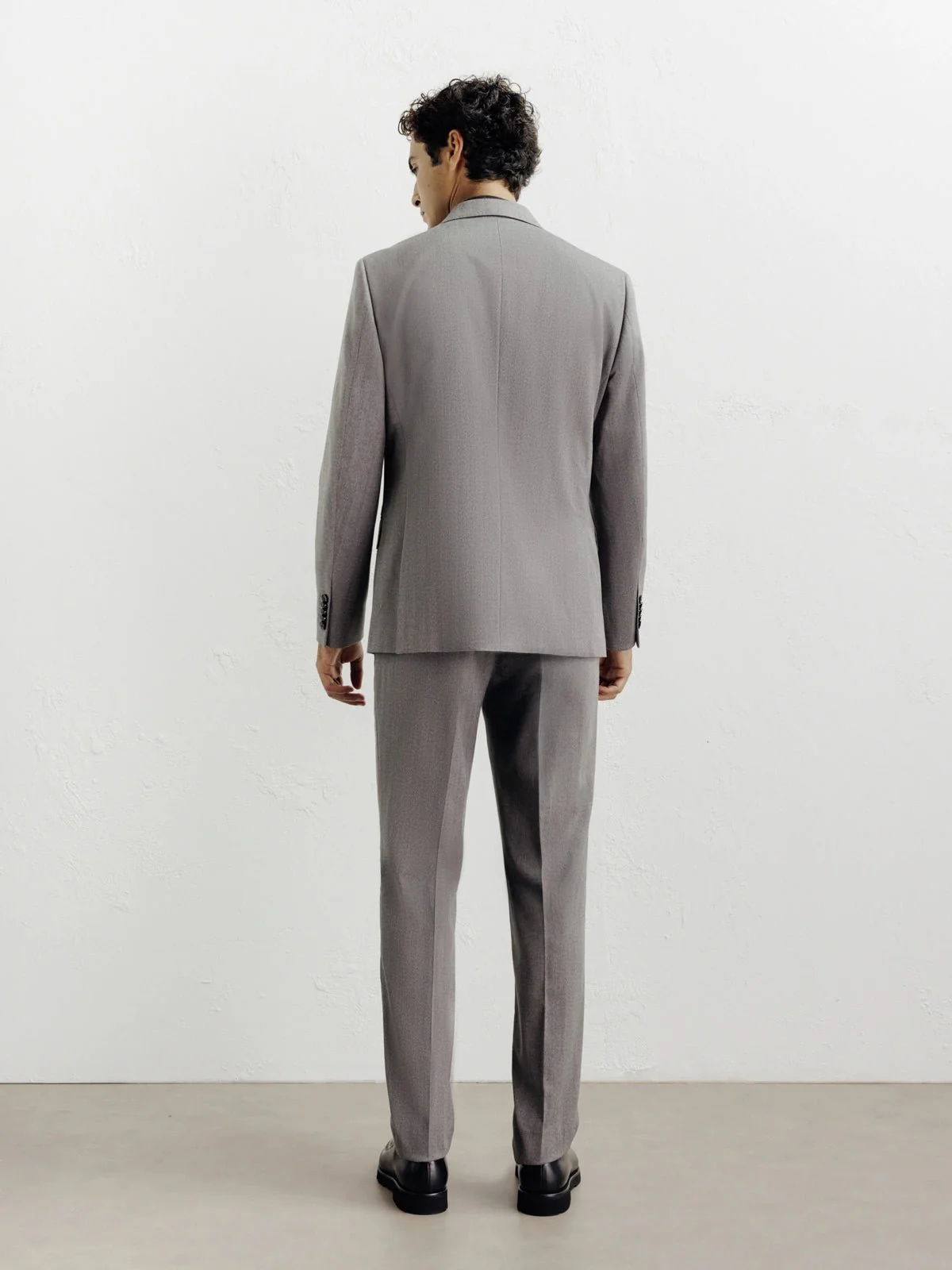 Costume croisé gris - Image 4