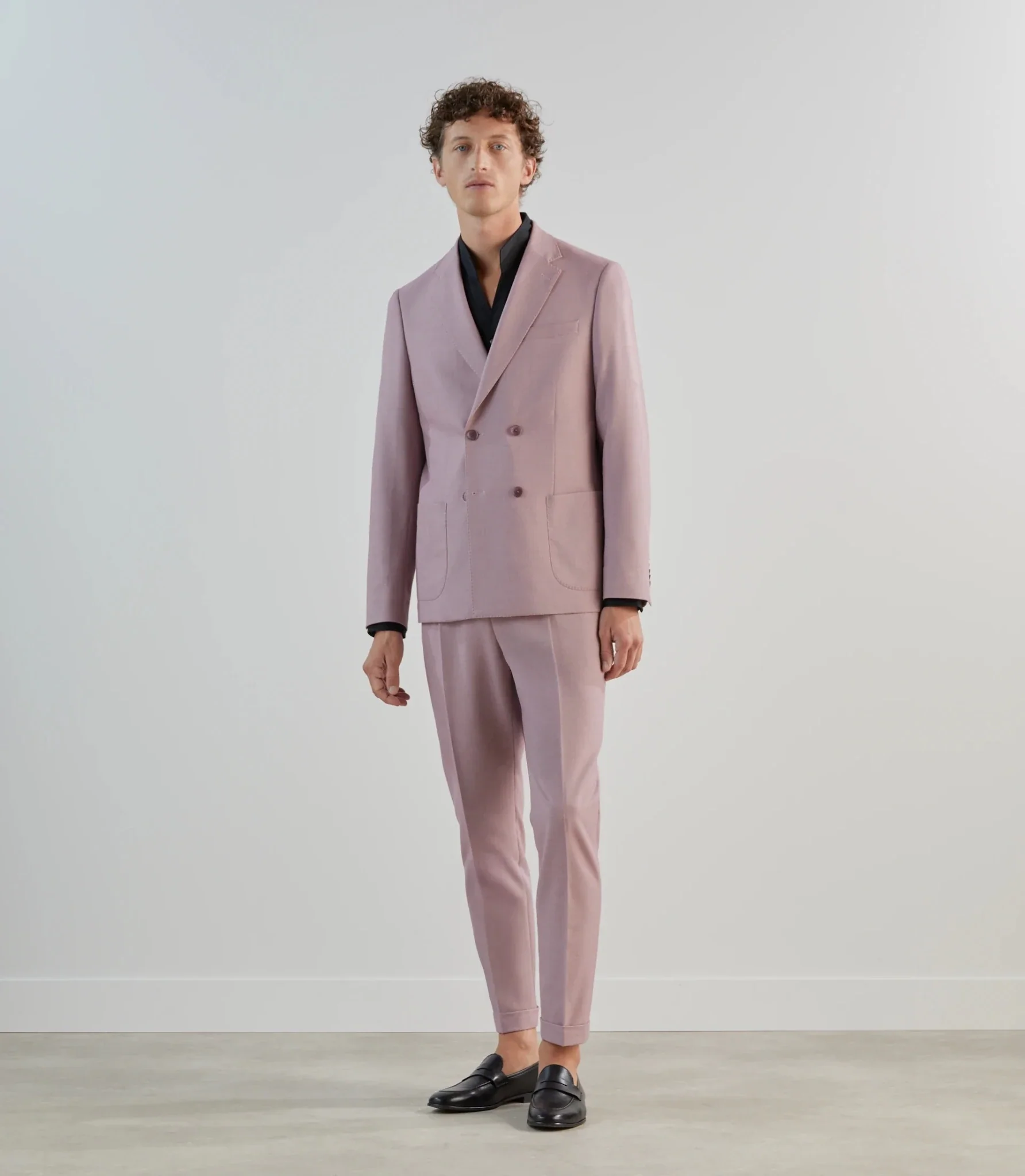Costume croisé mauve - Image 4