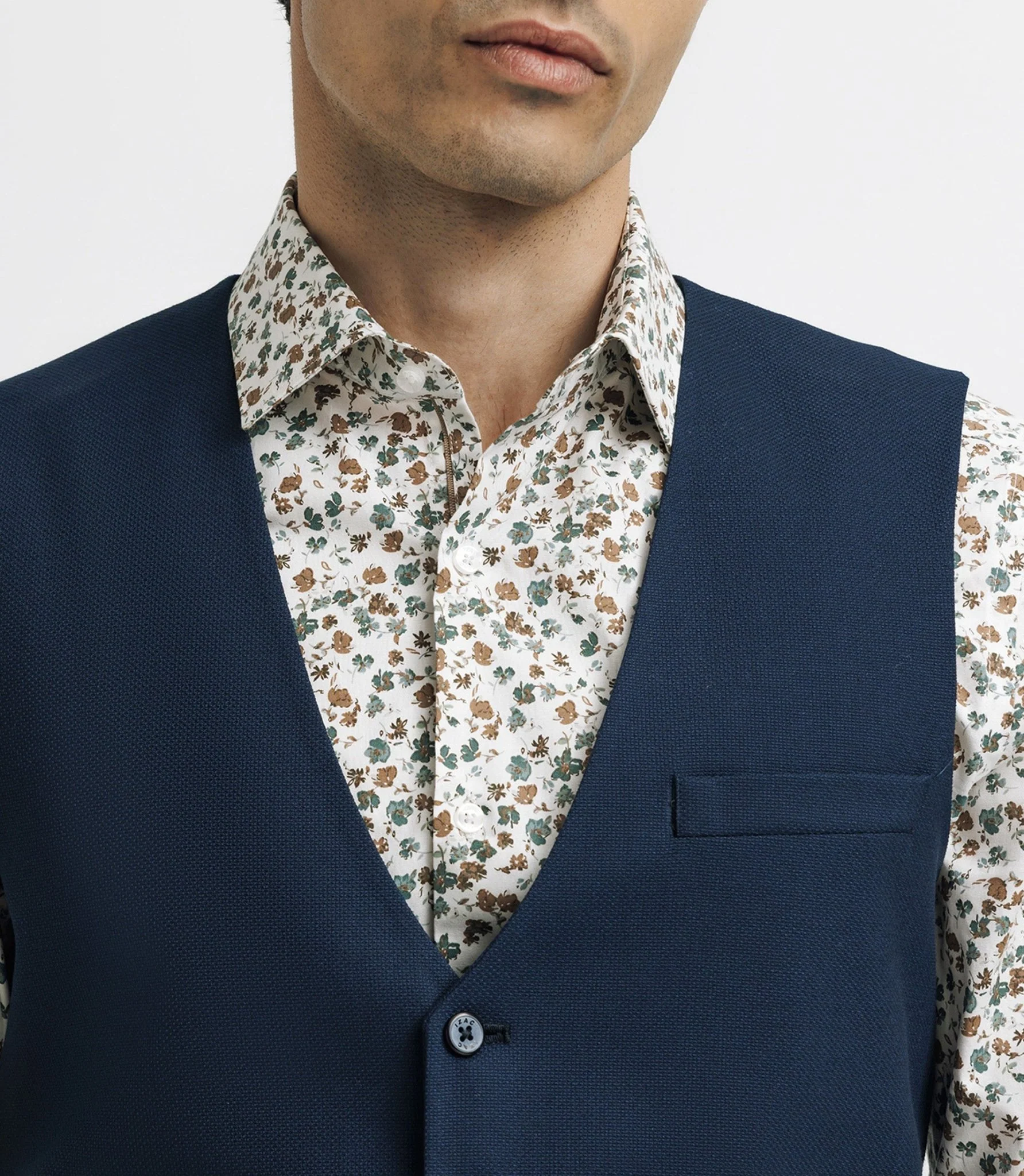 Gilet casual armuré marine - Image 2