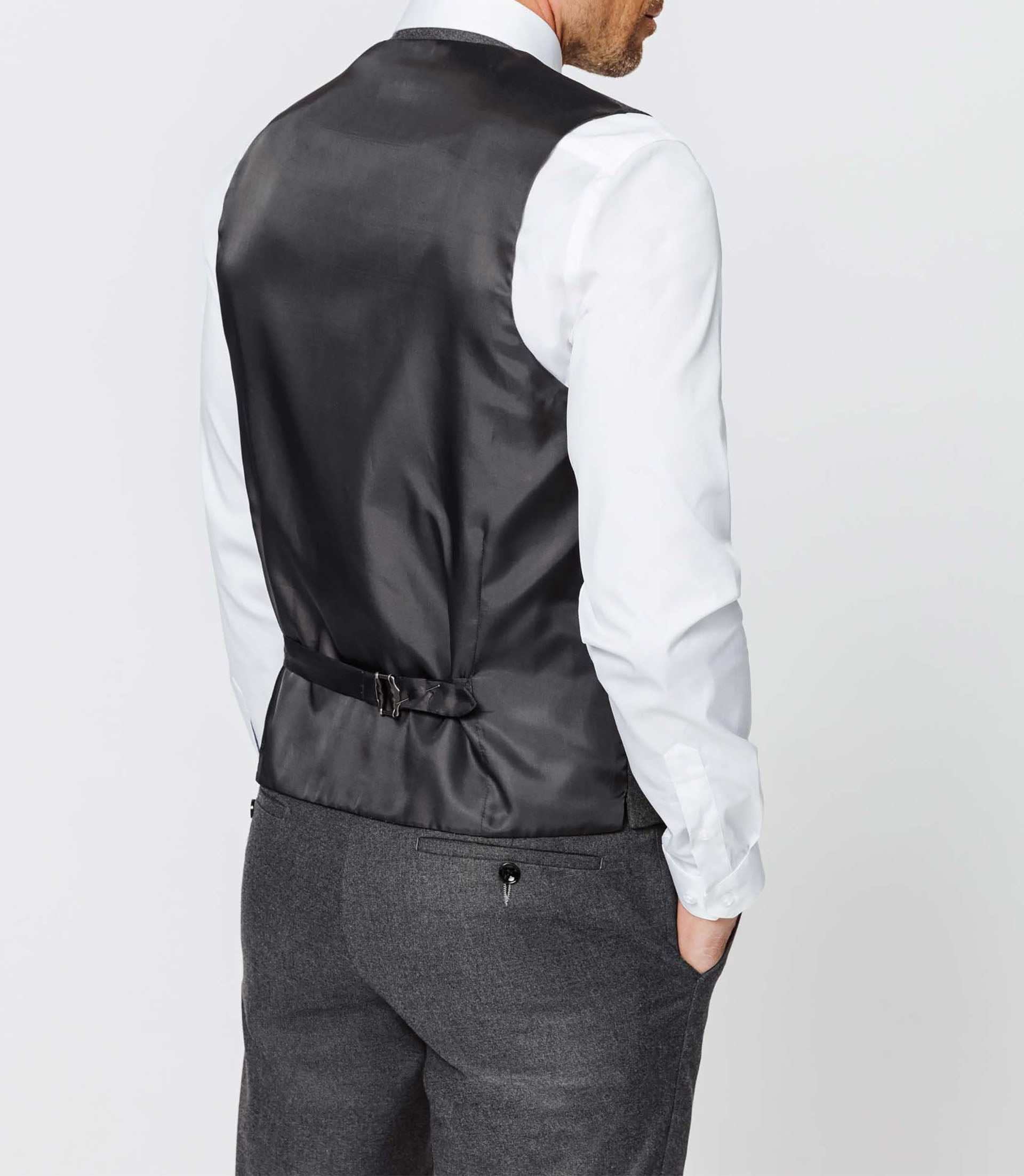Gilet ville gris esprit flanelle - Image 3