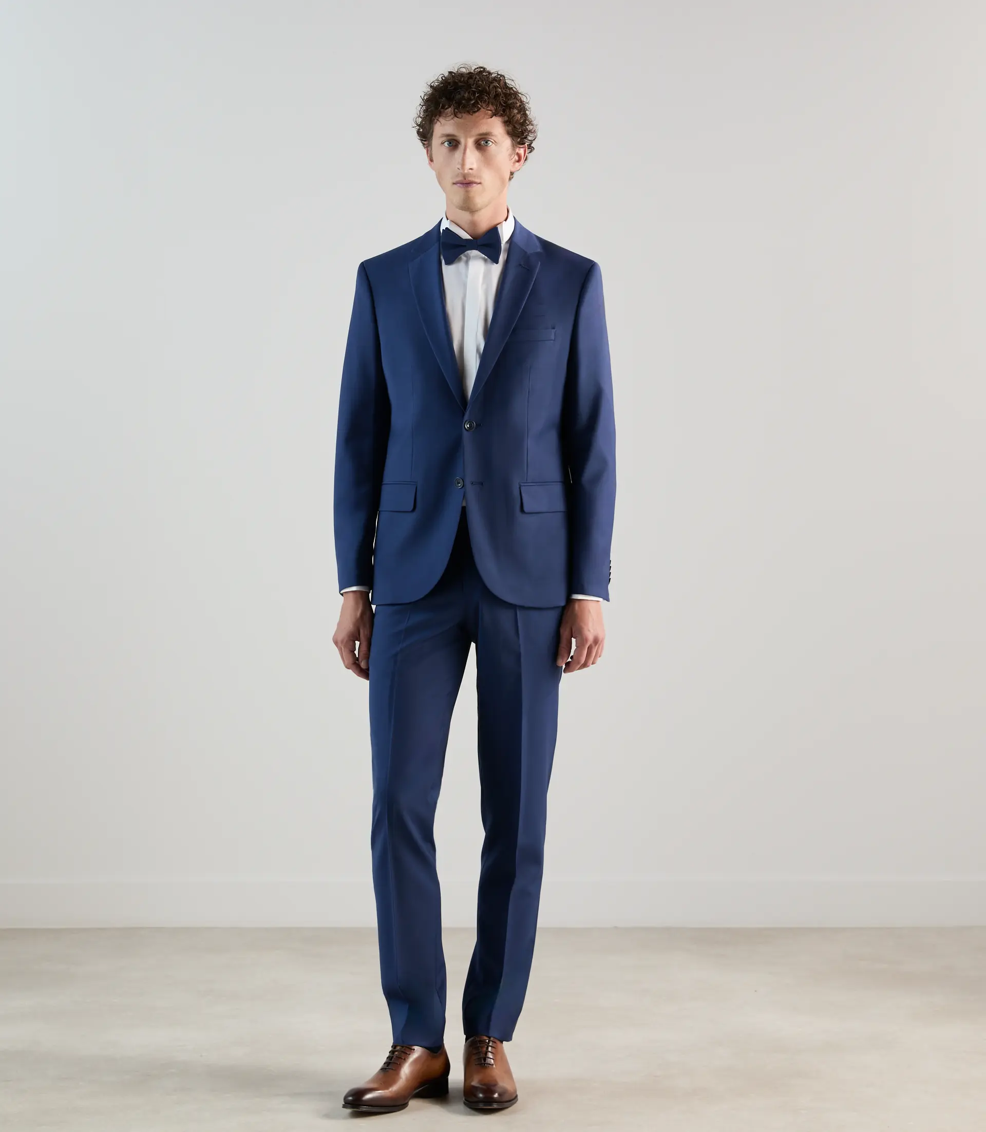 Gilet ville en laine majoritaire bleu - Image 4