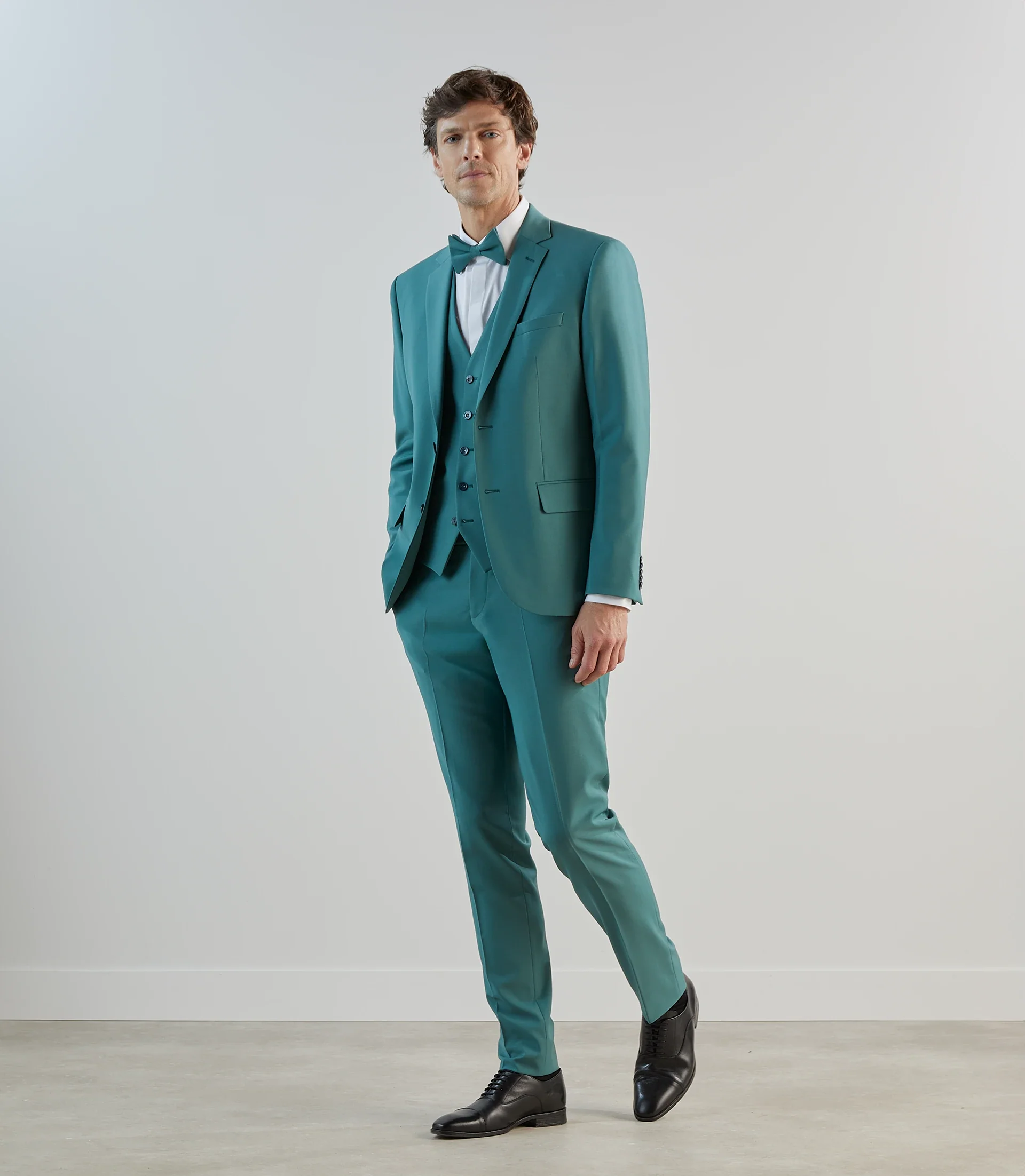 Gilet ville en laine majoritaire vert - Image 6