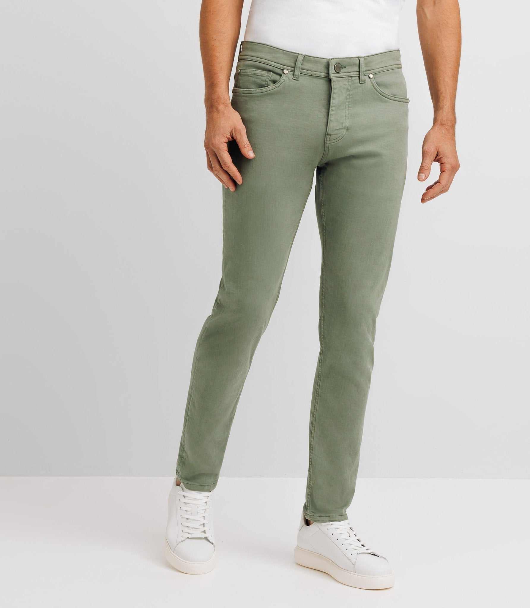 Jean confortable vert
