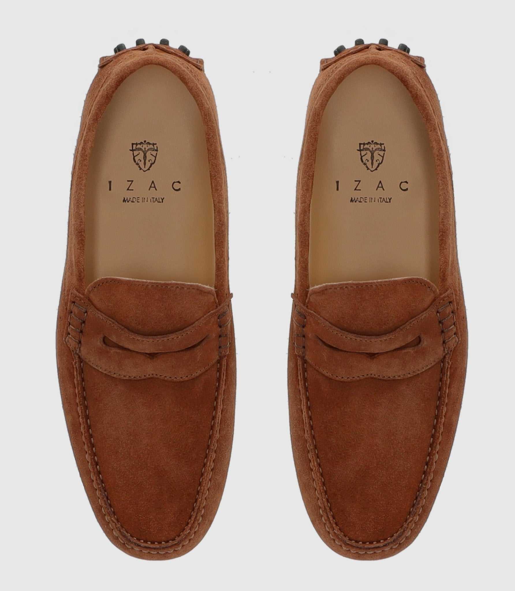 Mocassin en cuir velours camel "Eros 2" - Image 2