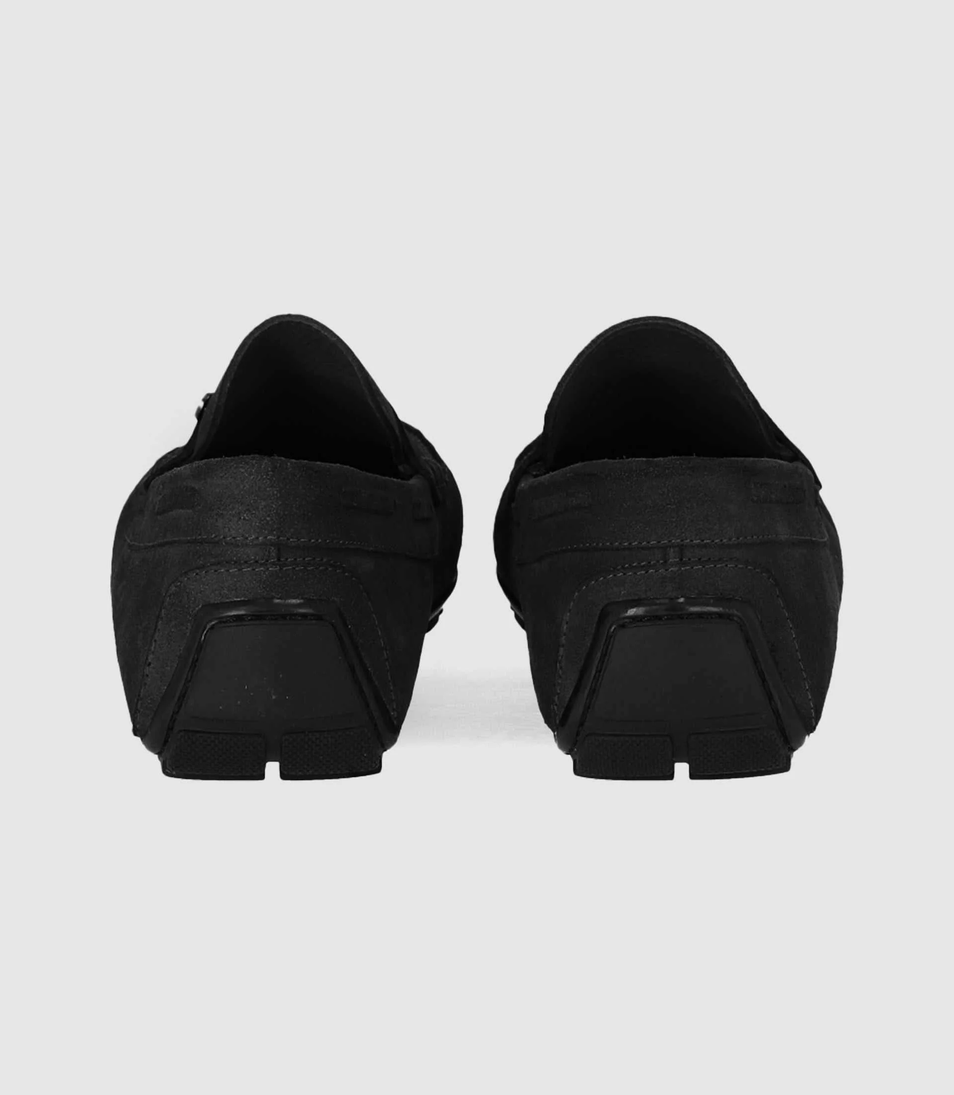 Mocassins en velours noir - Image 3