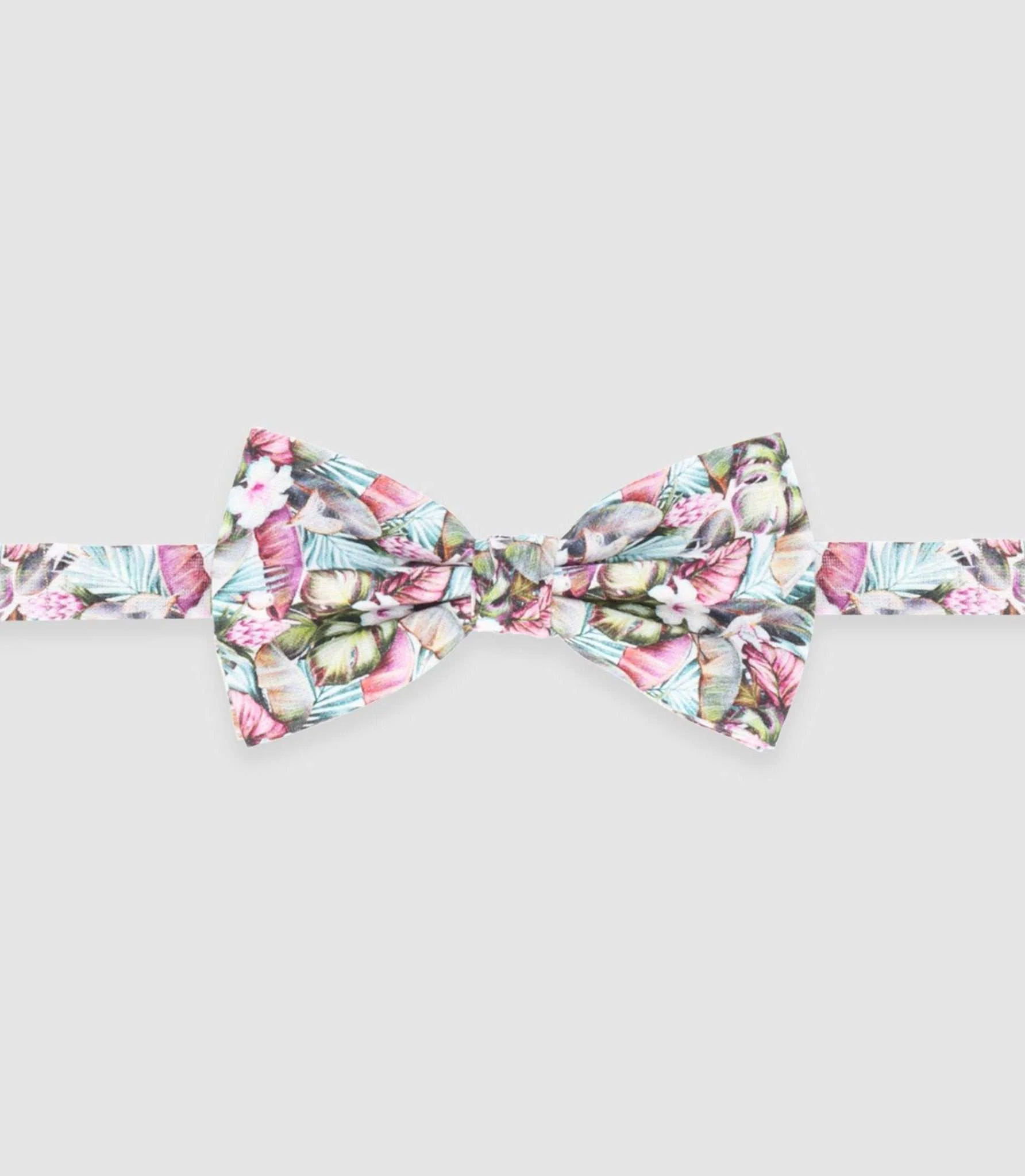 Nœud papillon tricolore rose