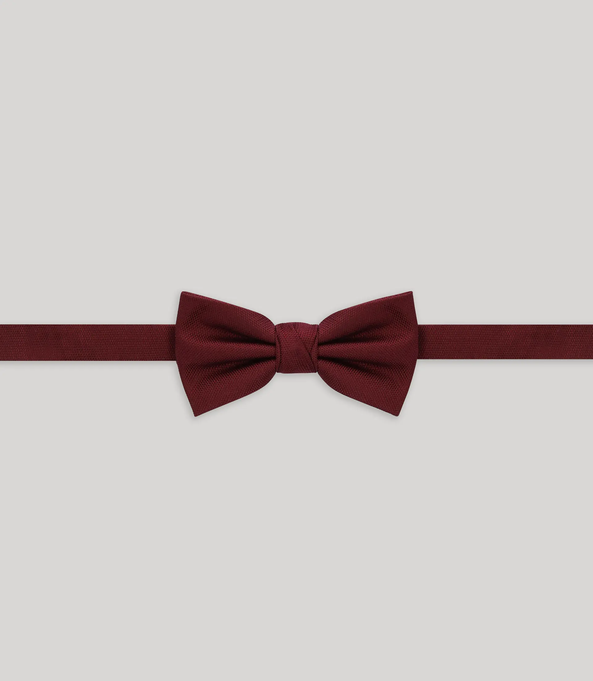 Nœud papillon uni bordeaux