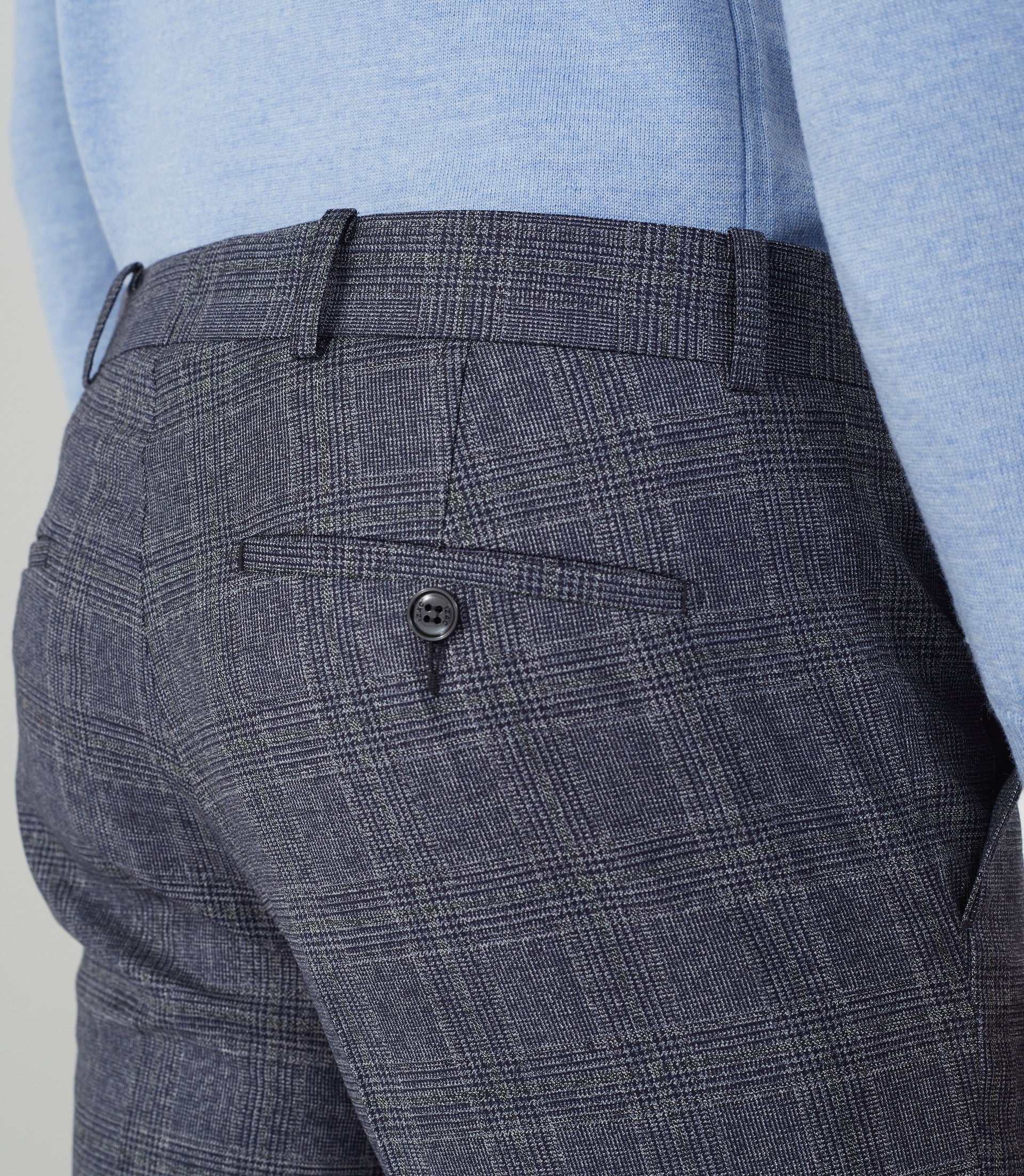 Pantalon ville Prince de Galles bleu "Négerie" - Image 2