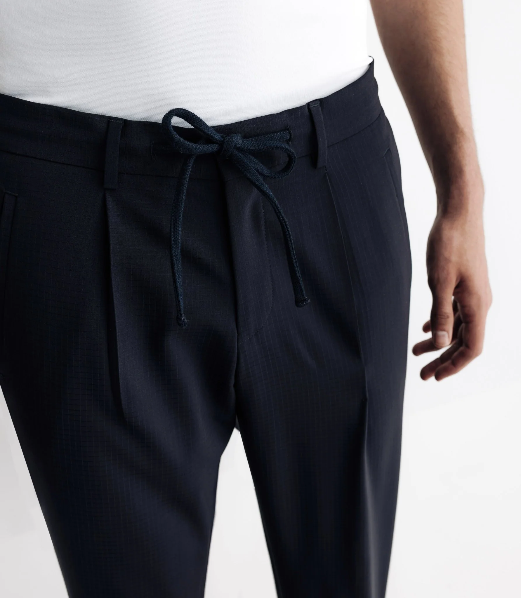 Pantalon ville avec cordon marine - Image 2