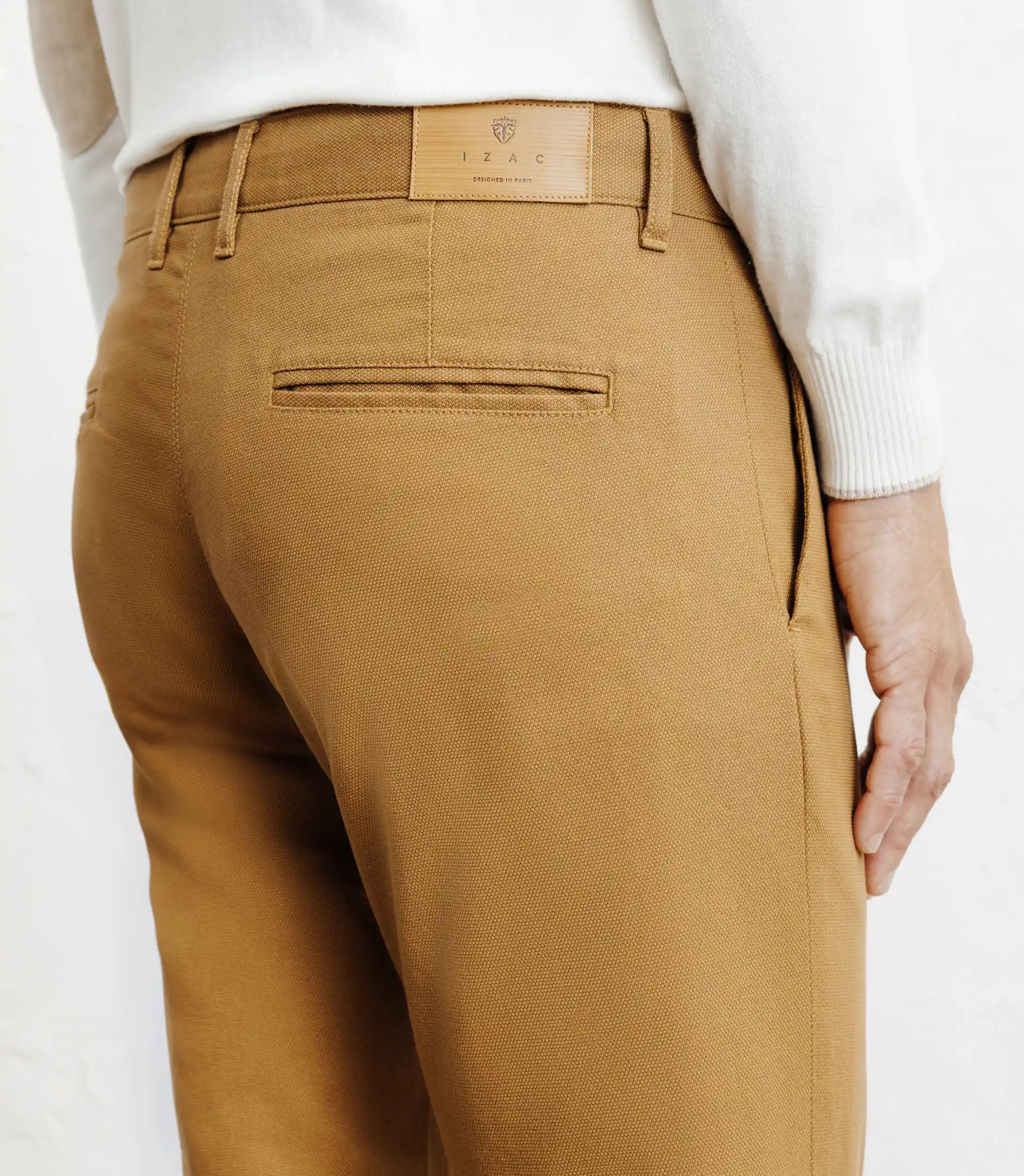 Pantalon armuré slim camel foncé - Image 3