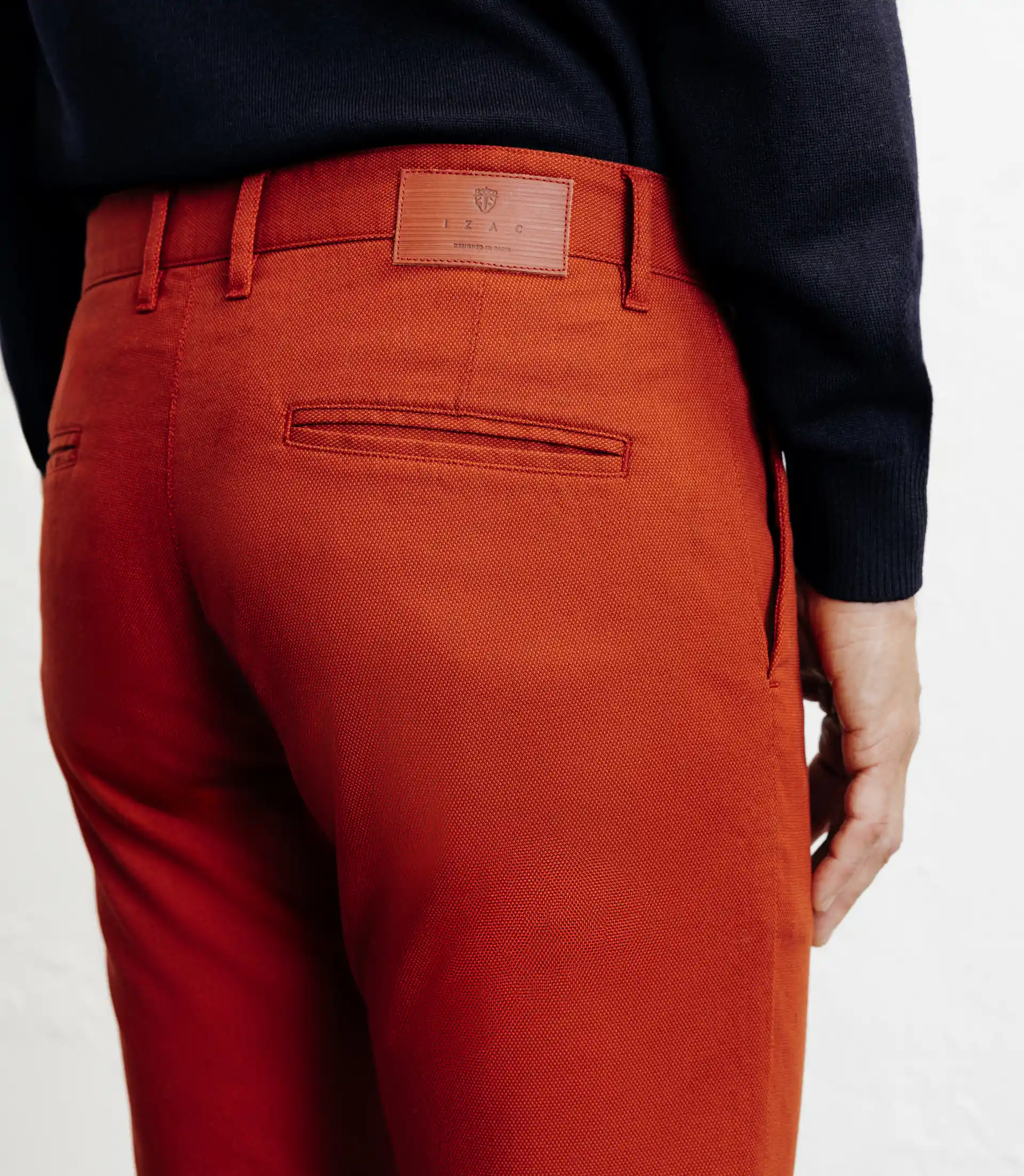 Pantalon armuré slim rouge - Image 3