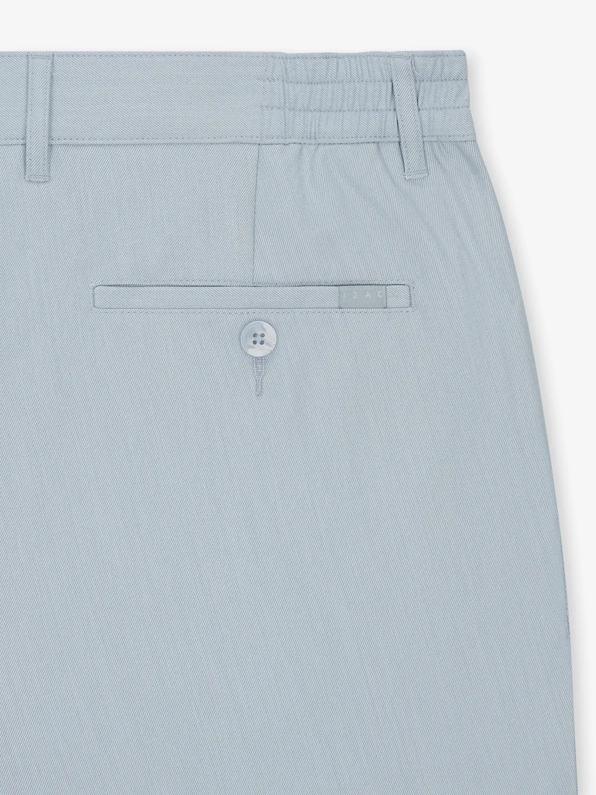 Pantalon avec taille élastiquée bleu - Image 3