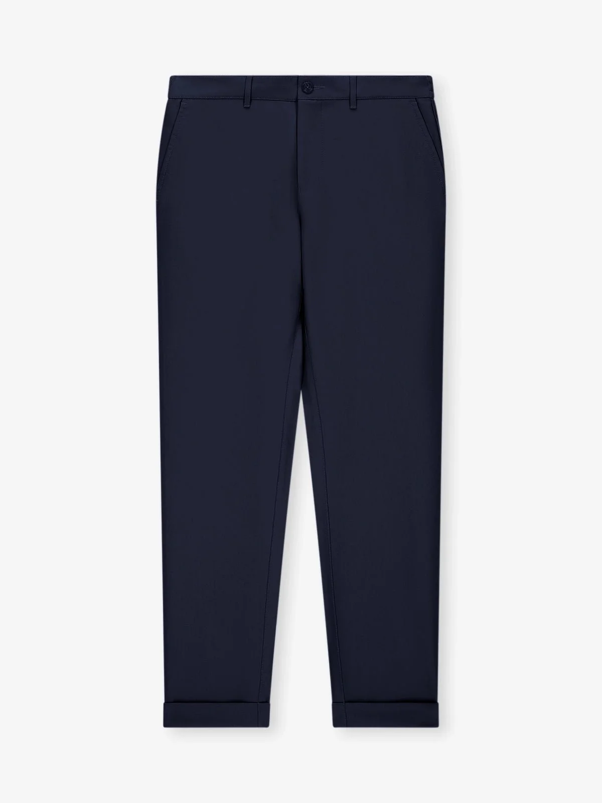 Pantalon avec taille élastiquée marine