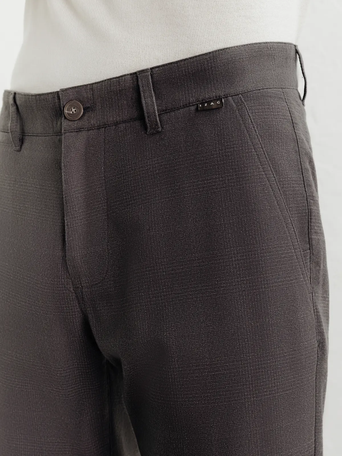 Pantalon carreaux chataigne - Image 2
