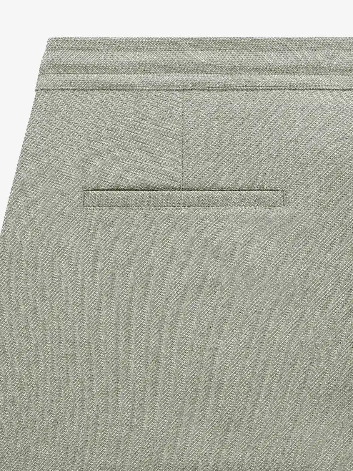 Pantalon casual avec cordon de serrage kaki - Image 3