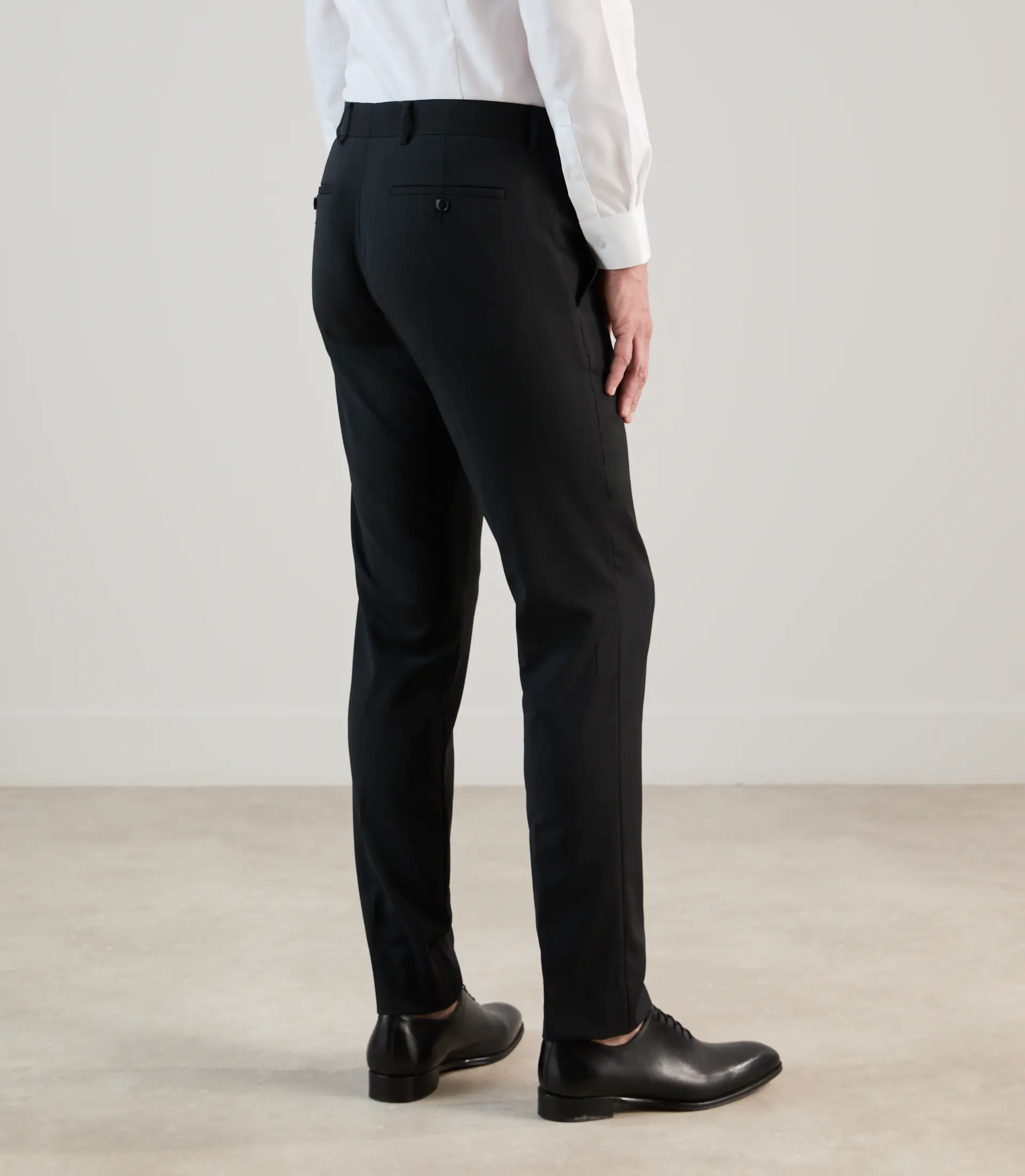 Pantalon ville 100% laine noir - Image 4