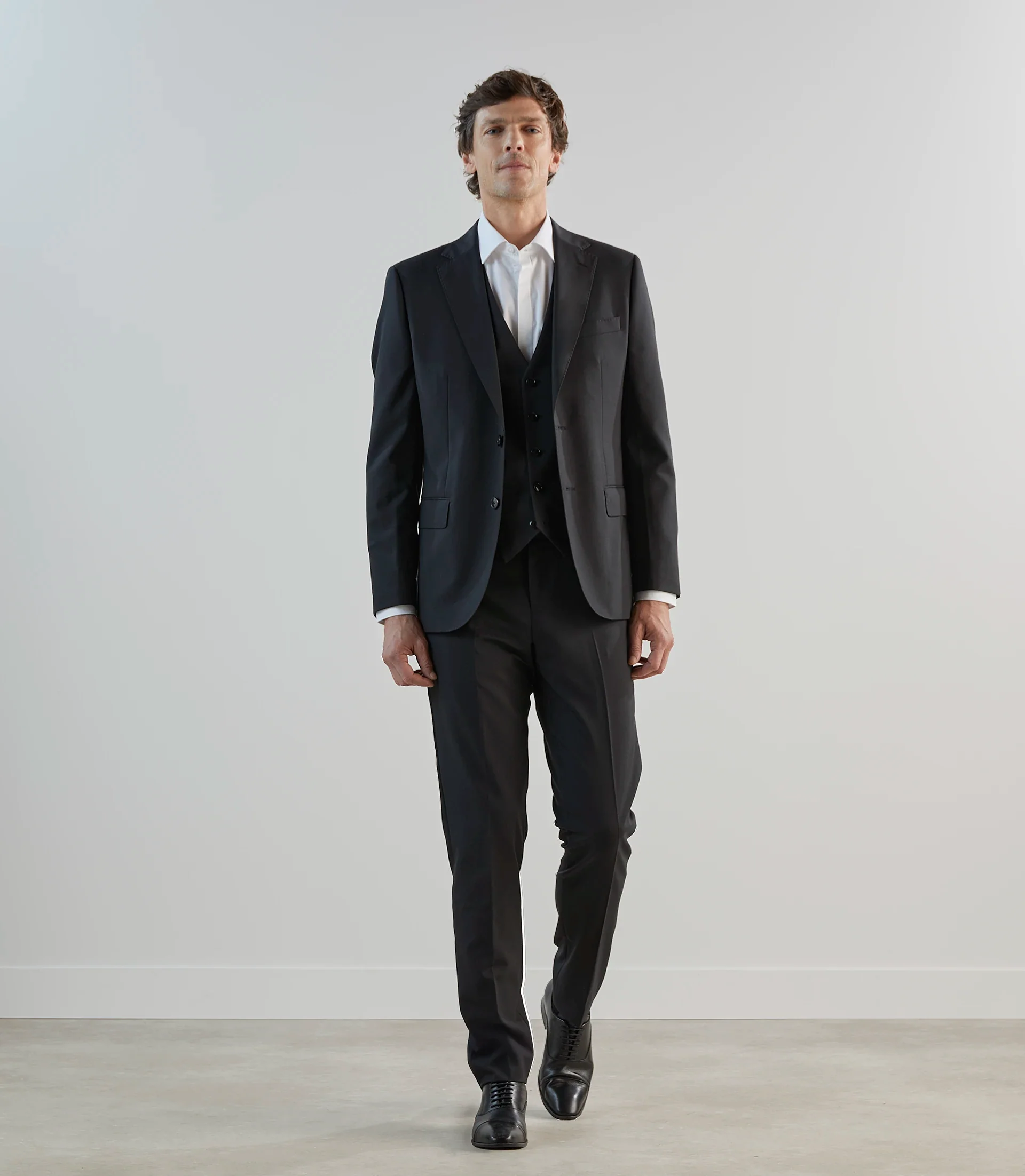 Pantalon ville 100% laine noir - Image 5