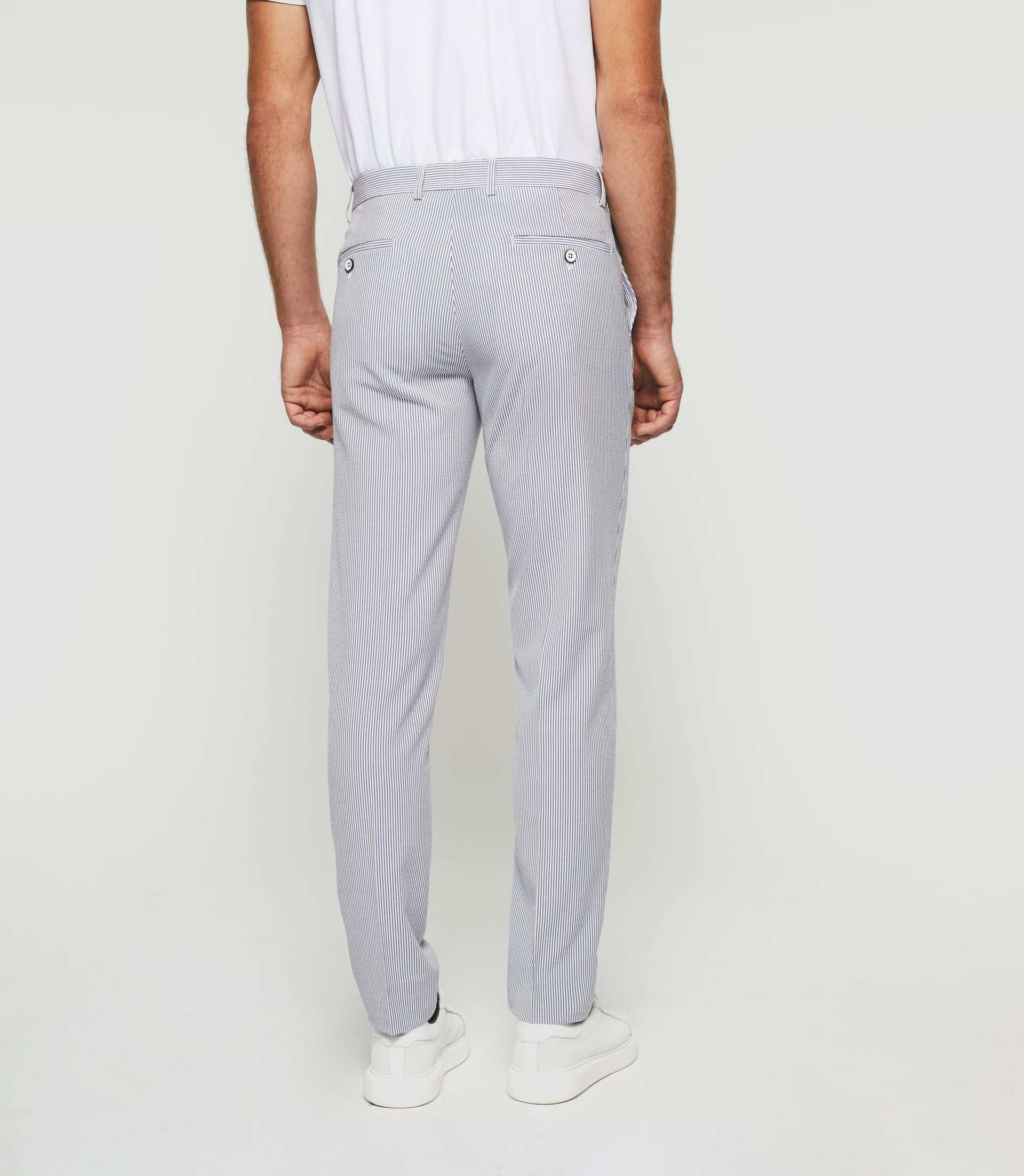 Pantalon ville à rayures blanc "Balao" - Image 3