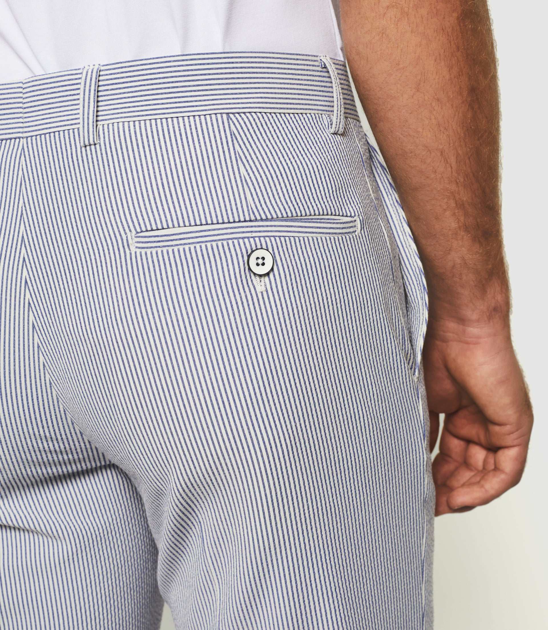Pantalon ville à rayures blanc "Balao" - Image 4