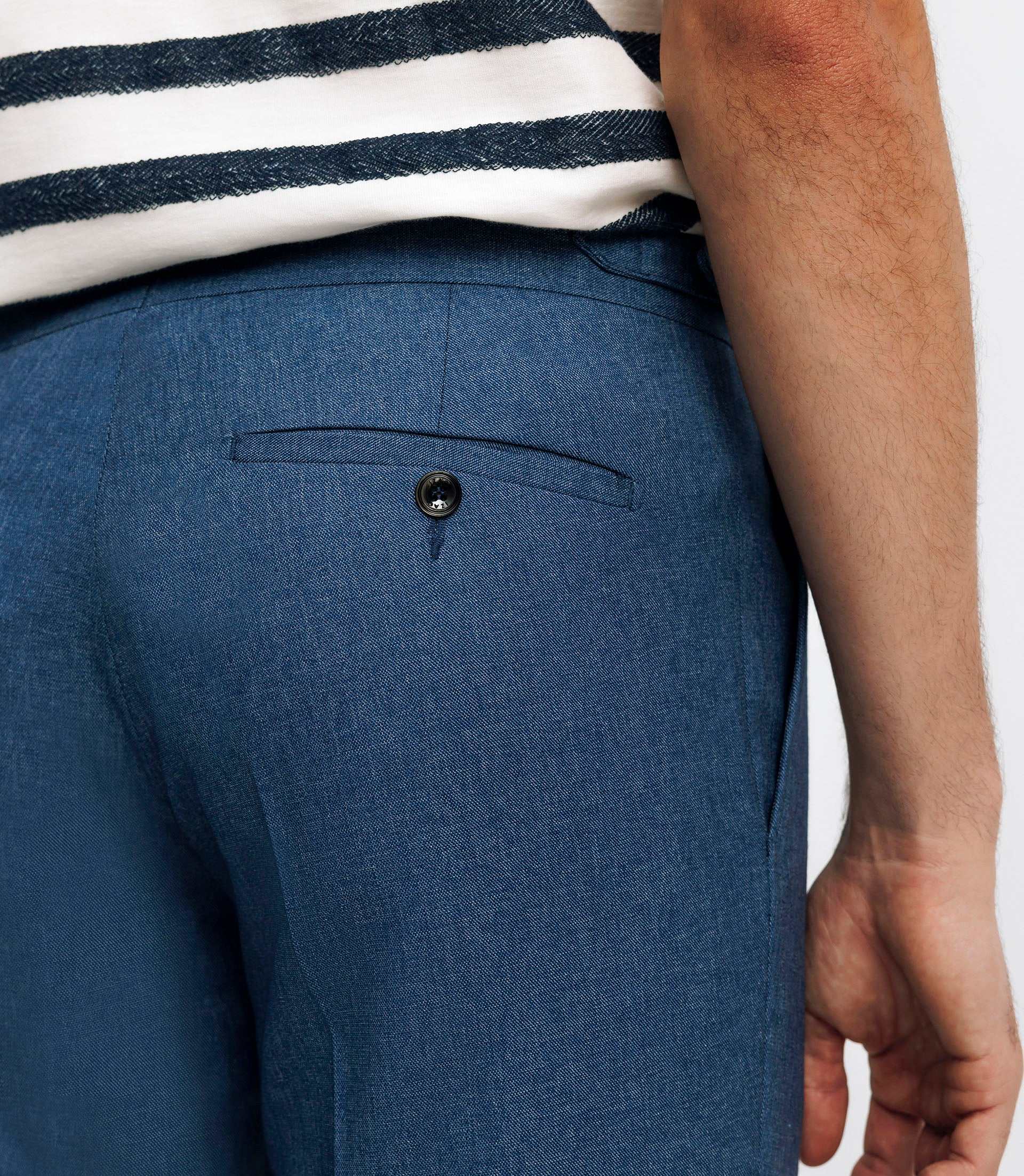 Pantalon ville séparable bleu effet denim - Image 3