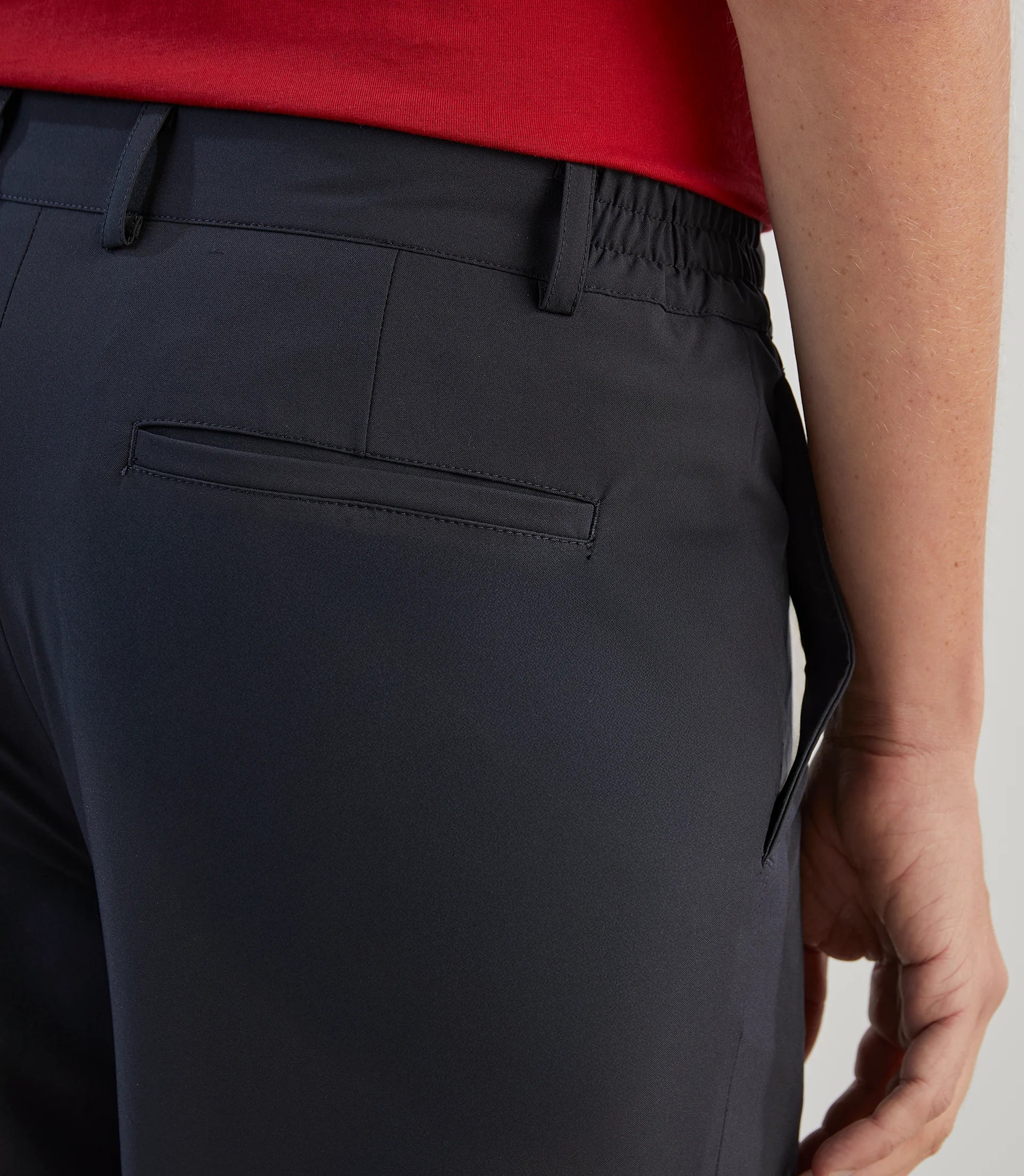 Pantalon ville en tissu technique marine - Image 3