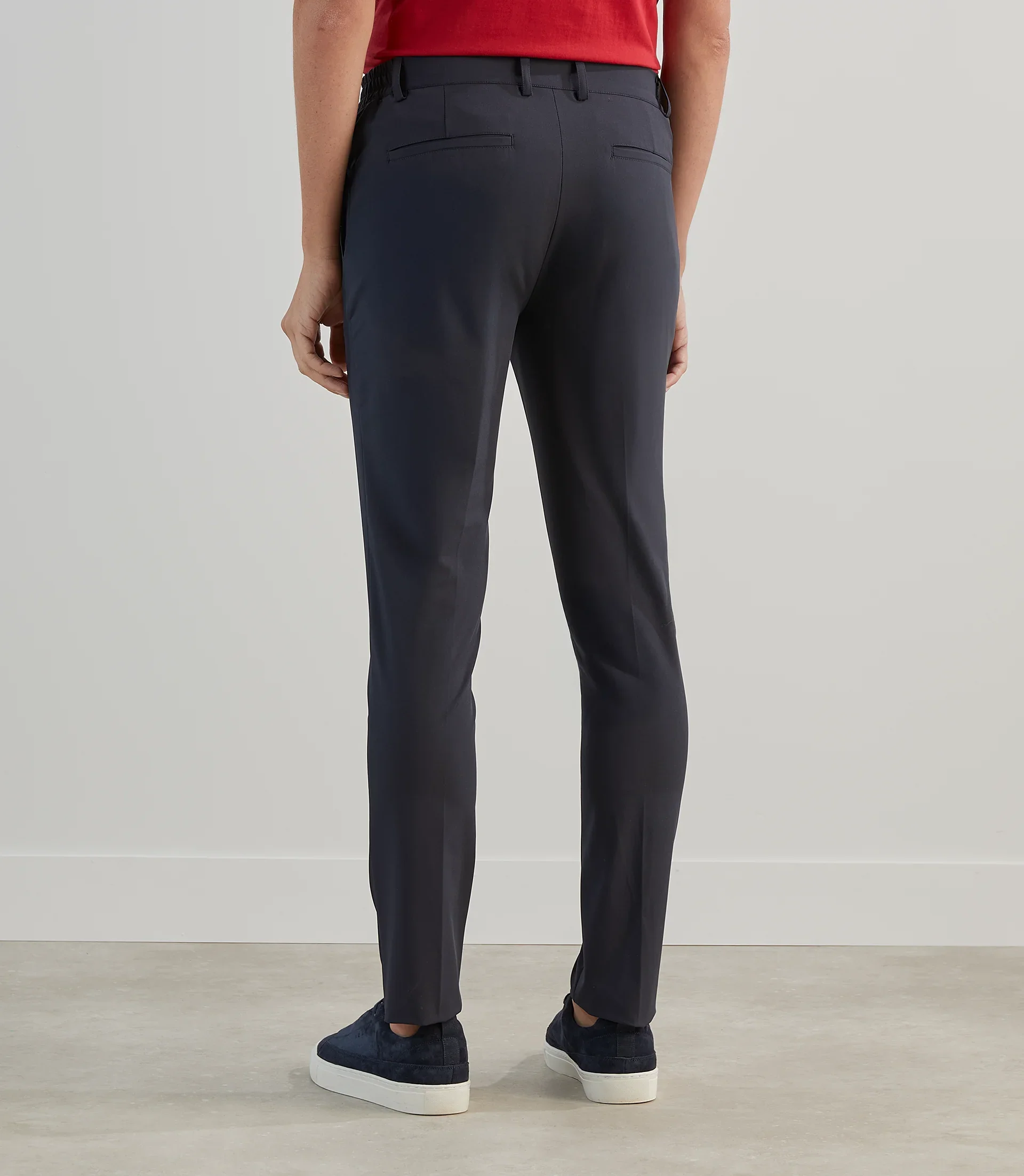 Pantalon ville en tissu technique marine - Image 4