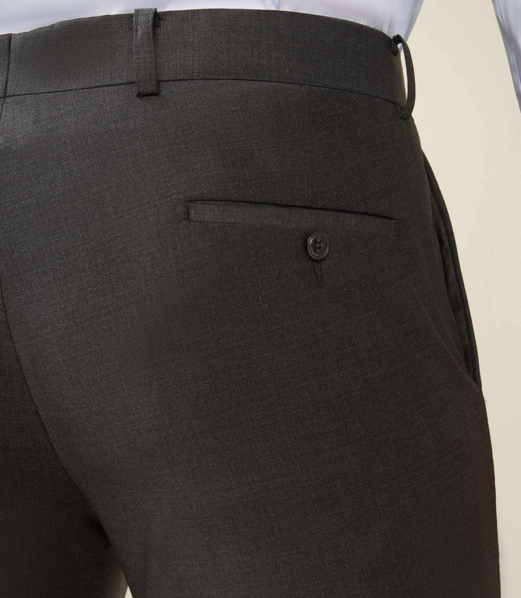 Pantalon ville en laine gris anthracite LIMONEBT - Image 5