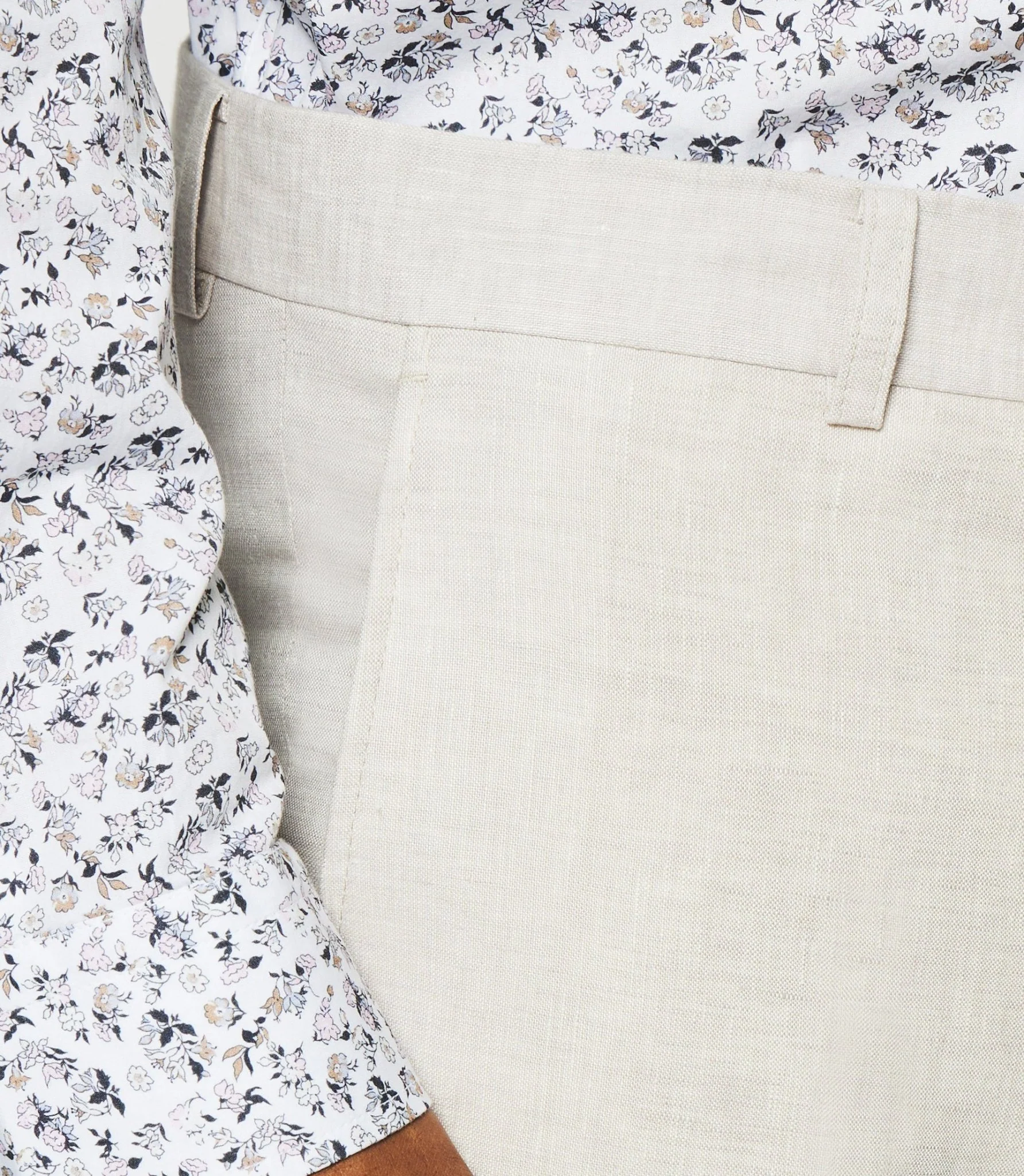 Pantalon en lin parme BCELESTE - Image 2