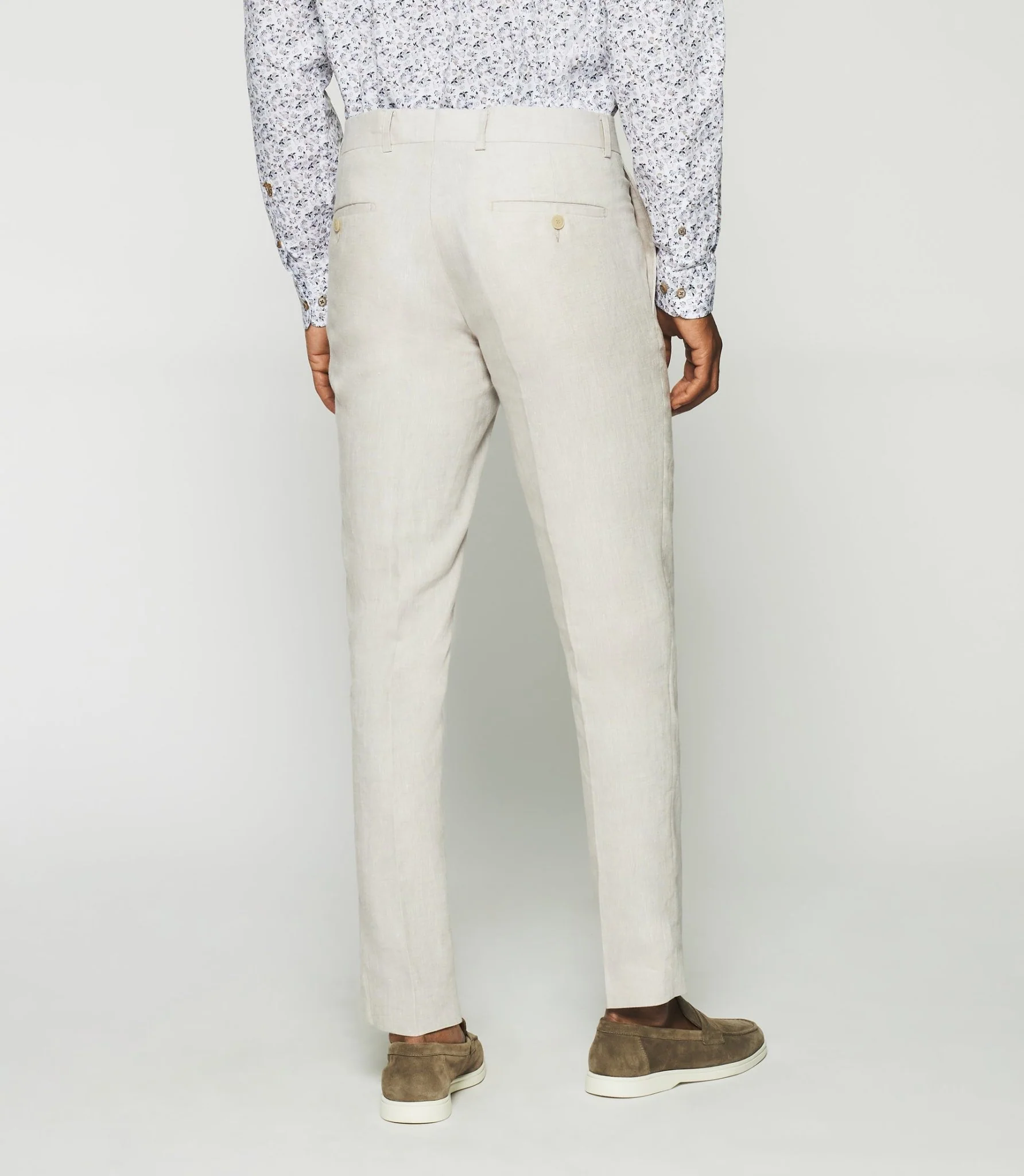 Pantalon en lin parme BCELESTE - Image 4