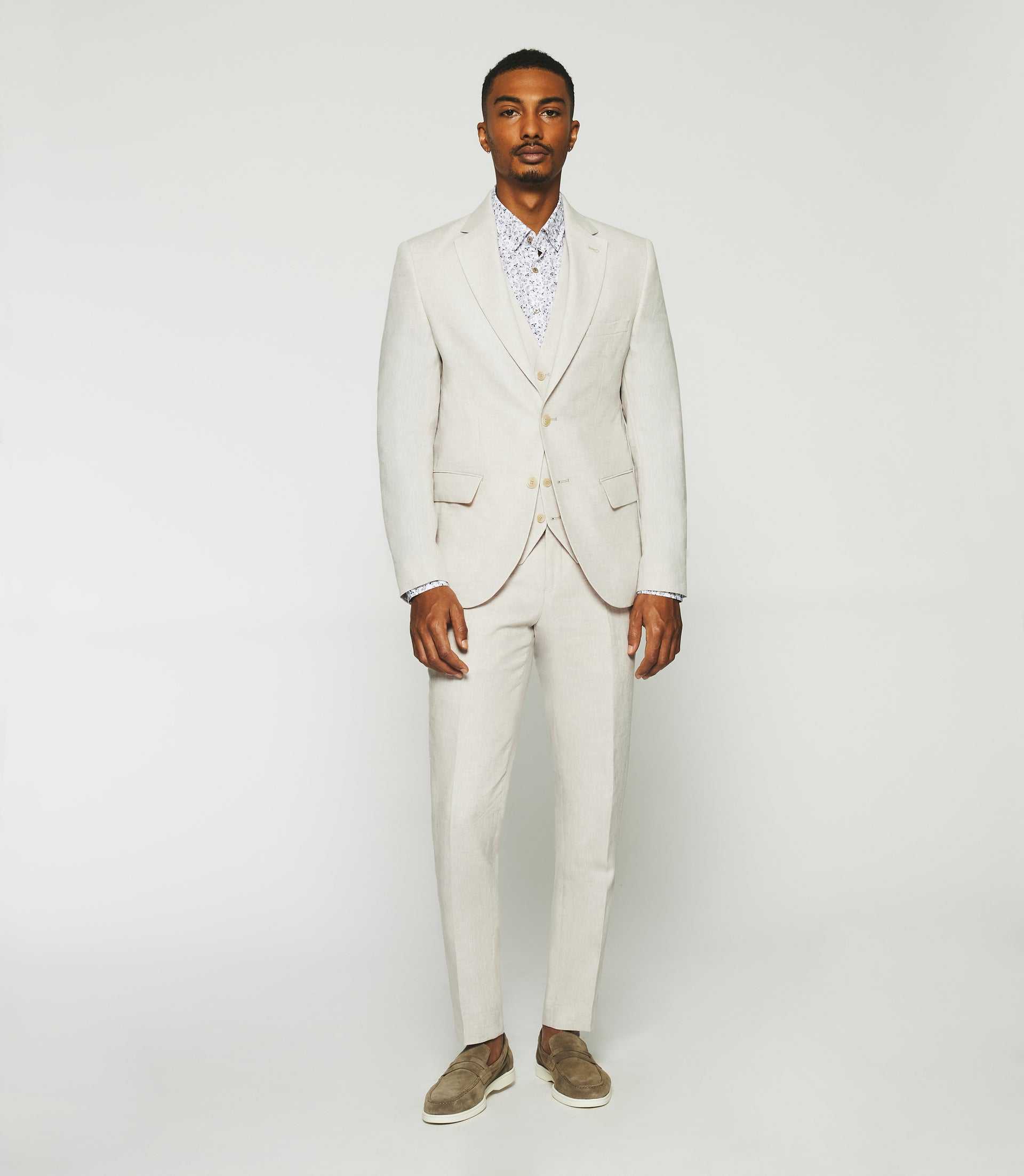 Pantalon en lin parme BCELESTE - Image 5